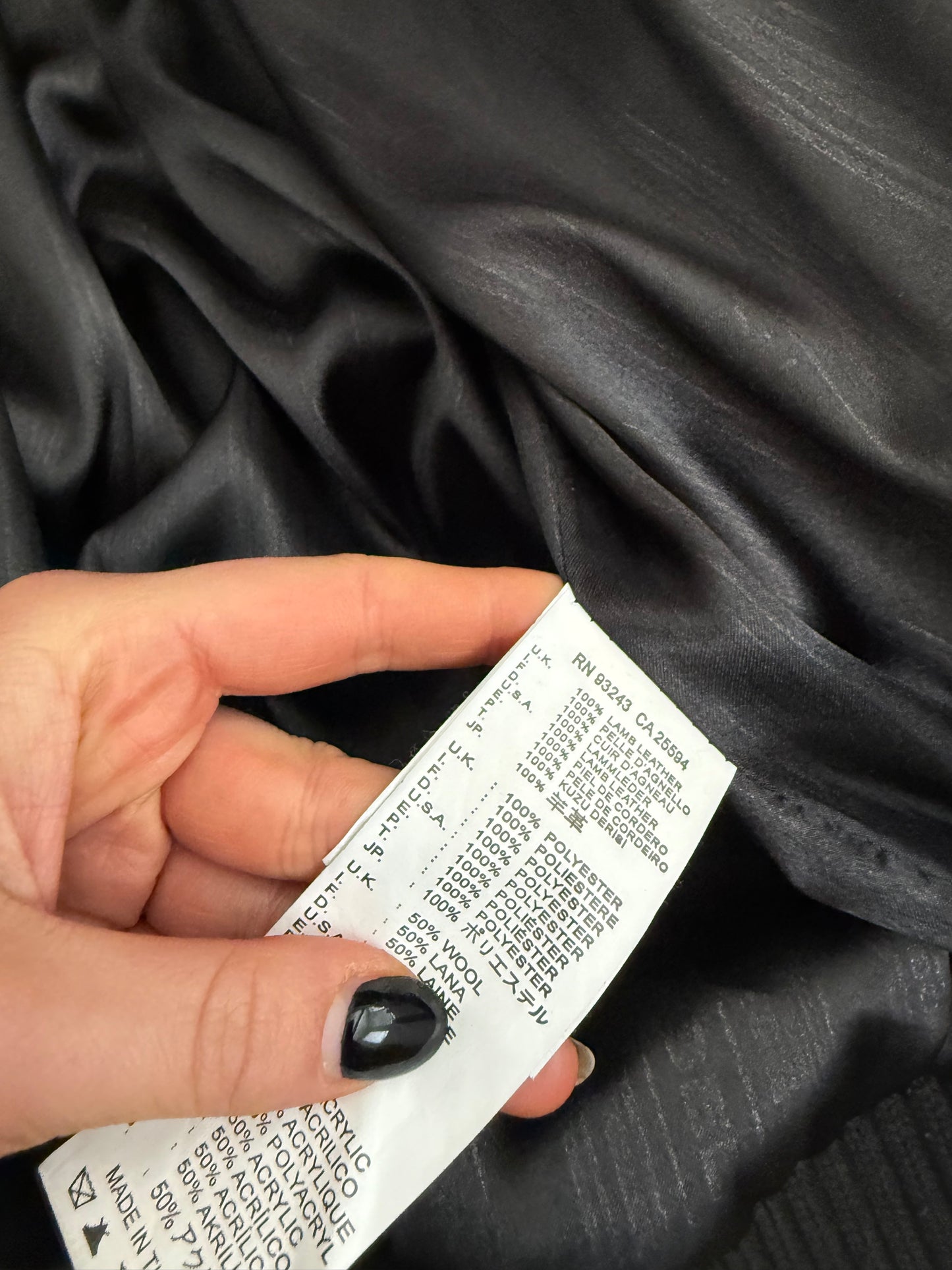 Diesel Leather Bomber Jacket (S)