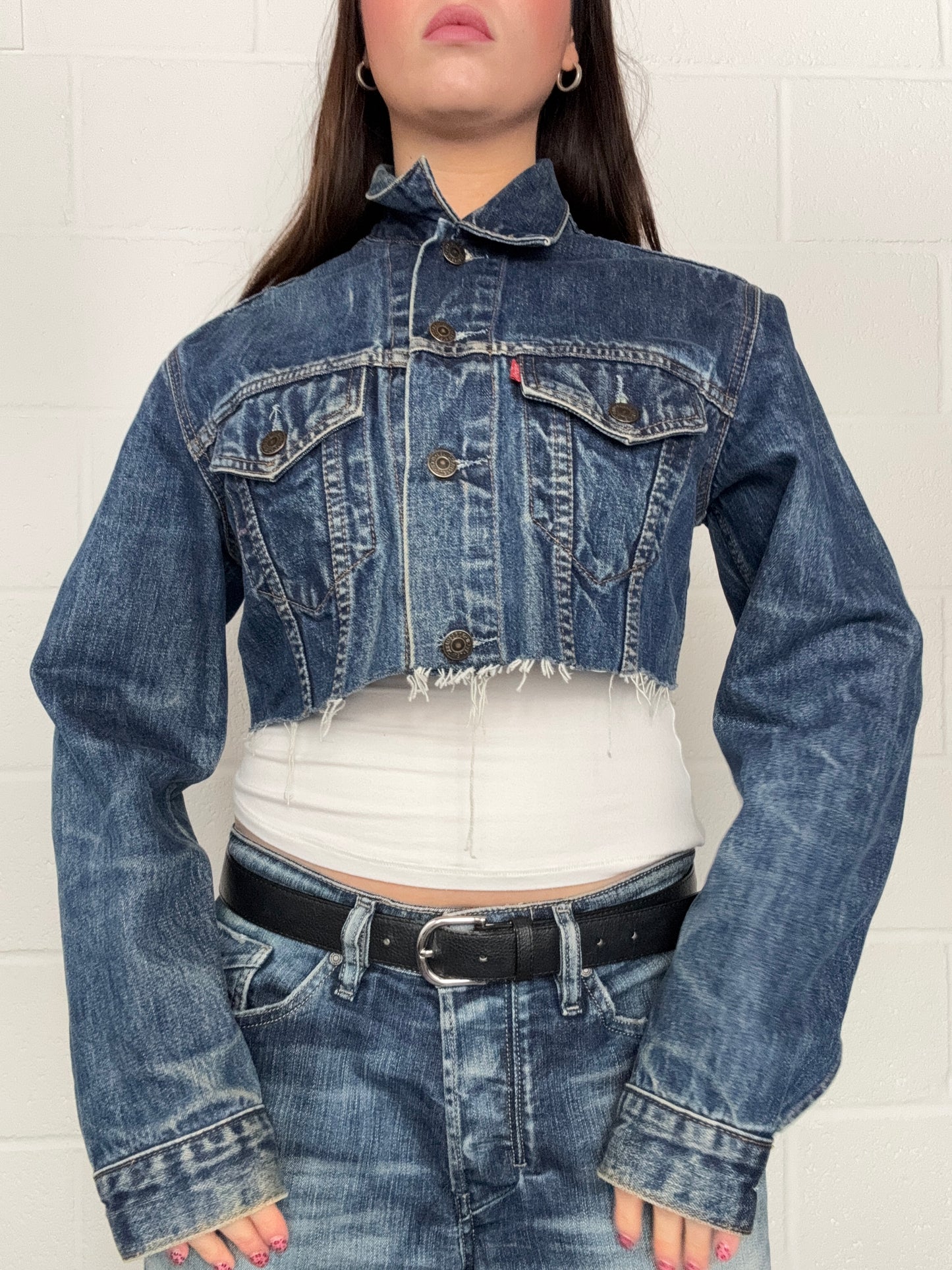 Levi’s Cropped Denim Jacket (S)