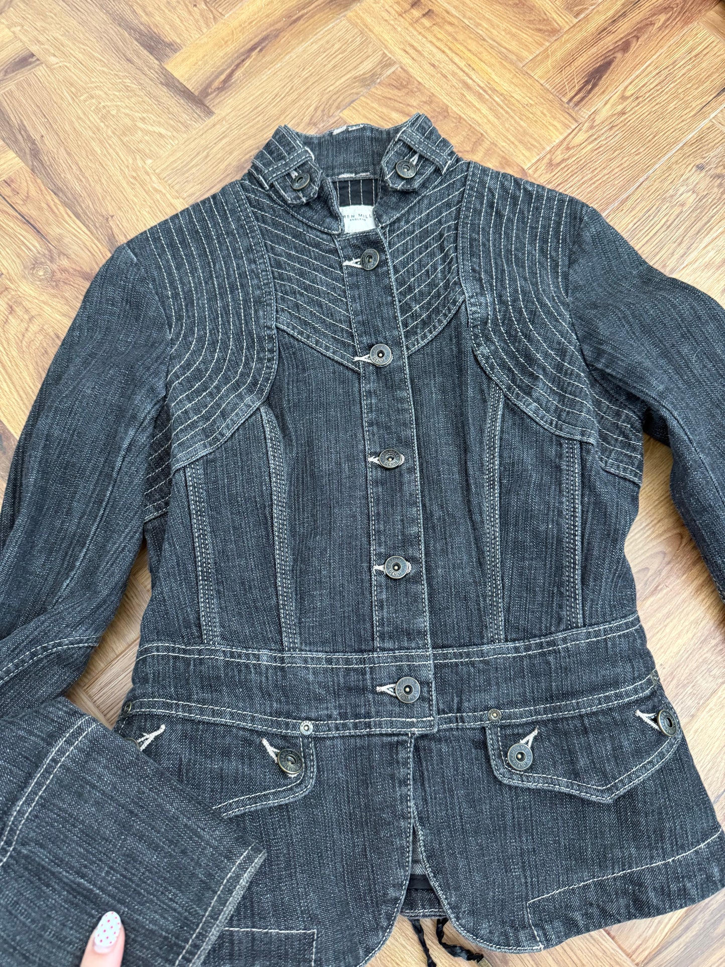 Karen Millen Denim Corset Jacket (UK10)