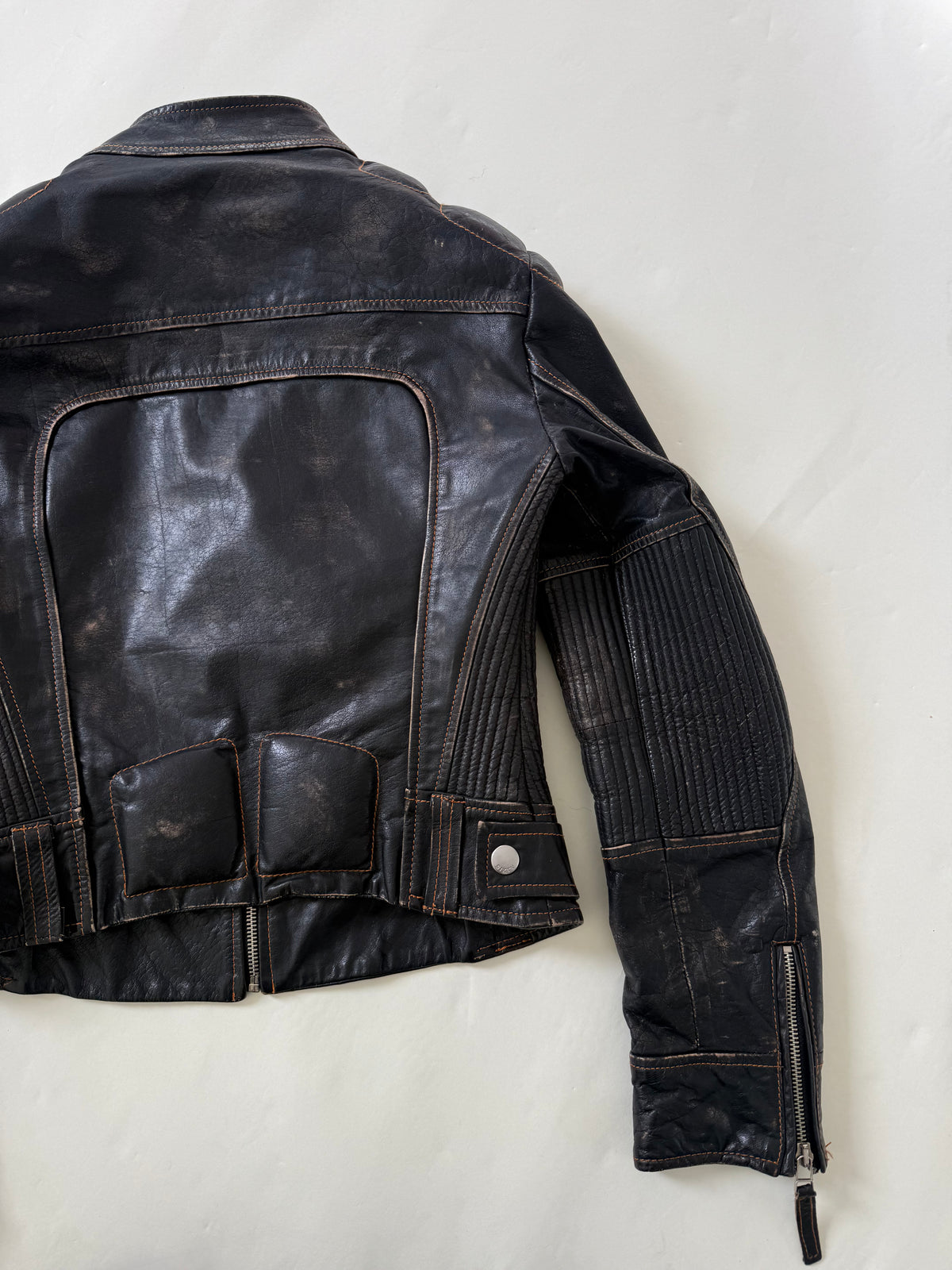 Miss Sixty Leather Biker Jacket (S)