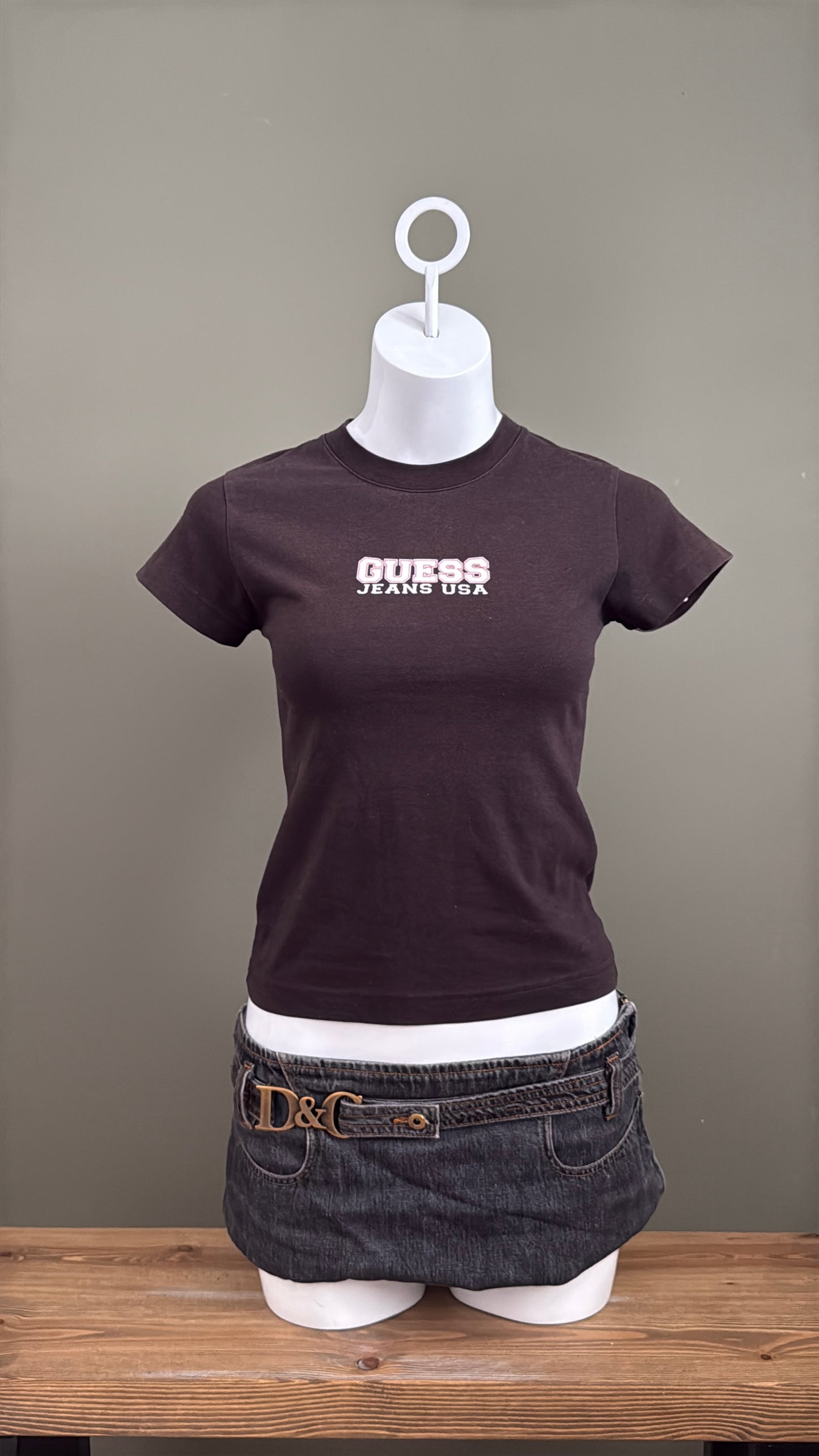 Brown Guess Baby Tee (S)
