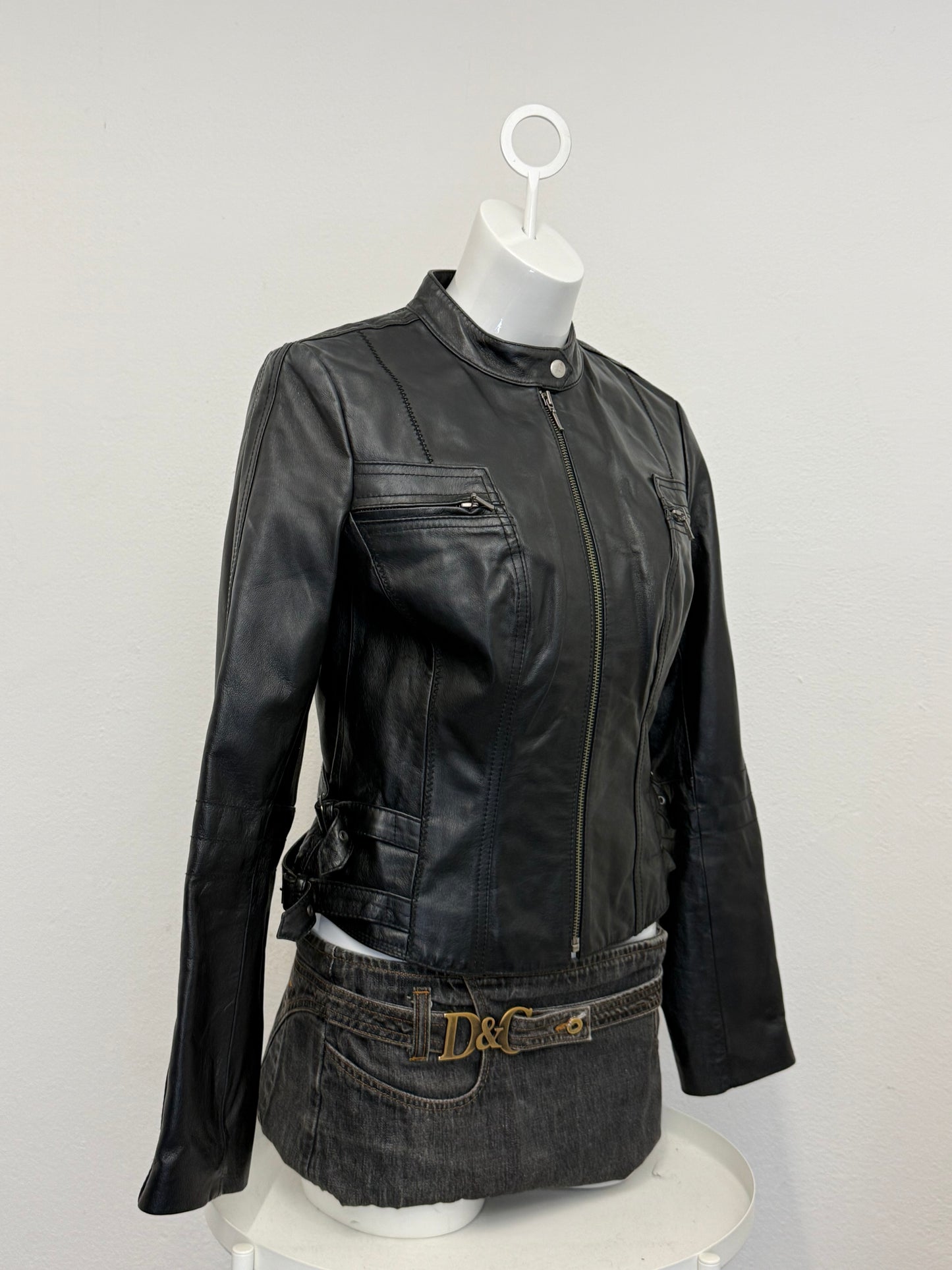 Leather Buckle Jacket (UK10)