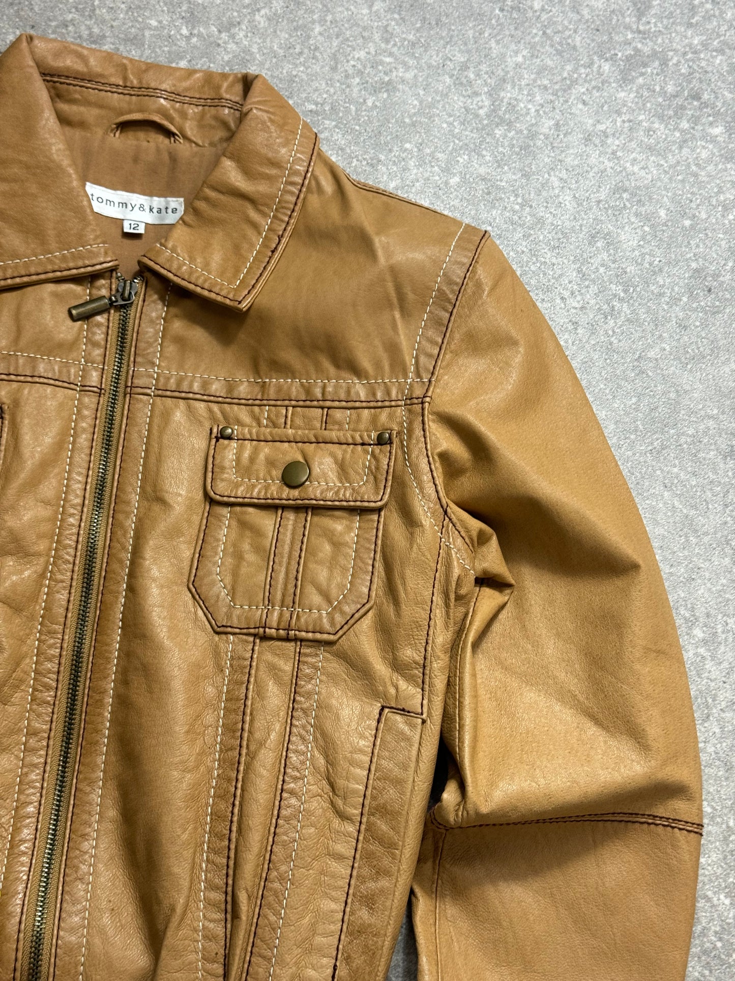 Y2K Leather Fitted Jacket