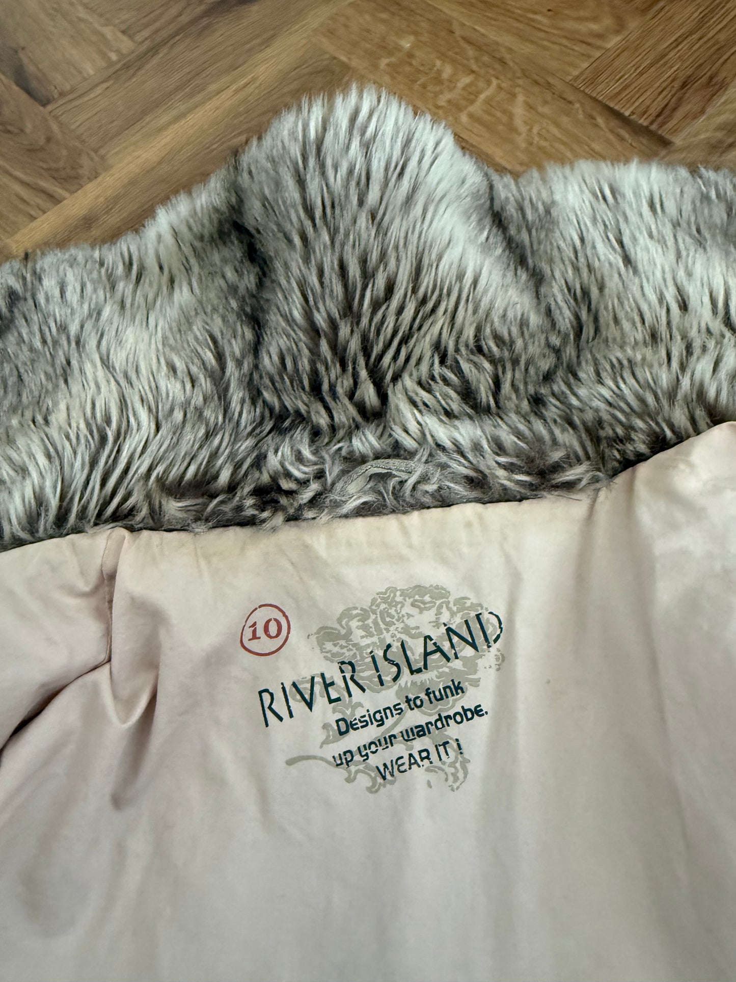 Faux Fur Bomber Jacket (UK10)