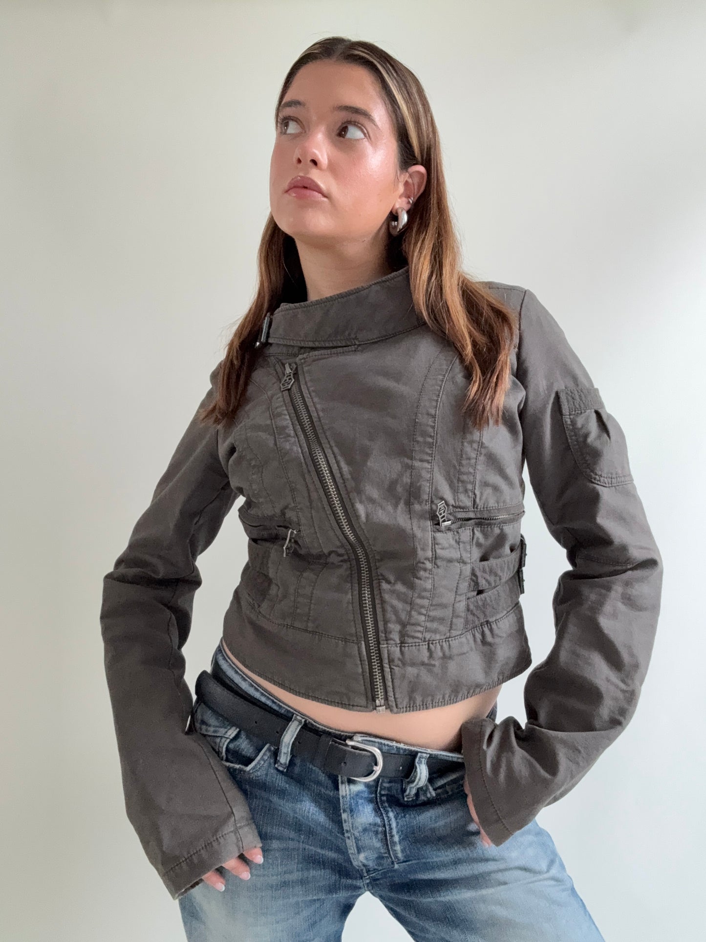 Diesel Cropped Utility Jacket (L)