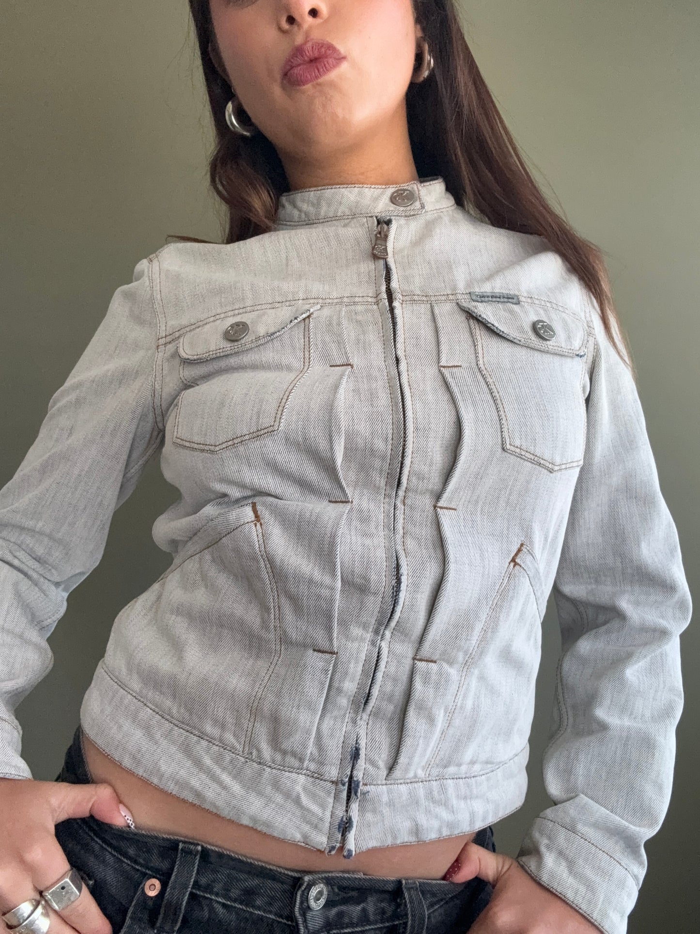 Calvin Klein Fitted Denim Jacket (S)
