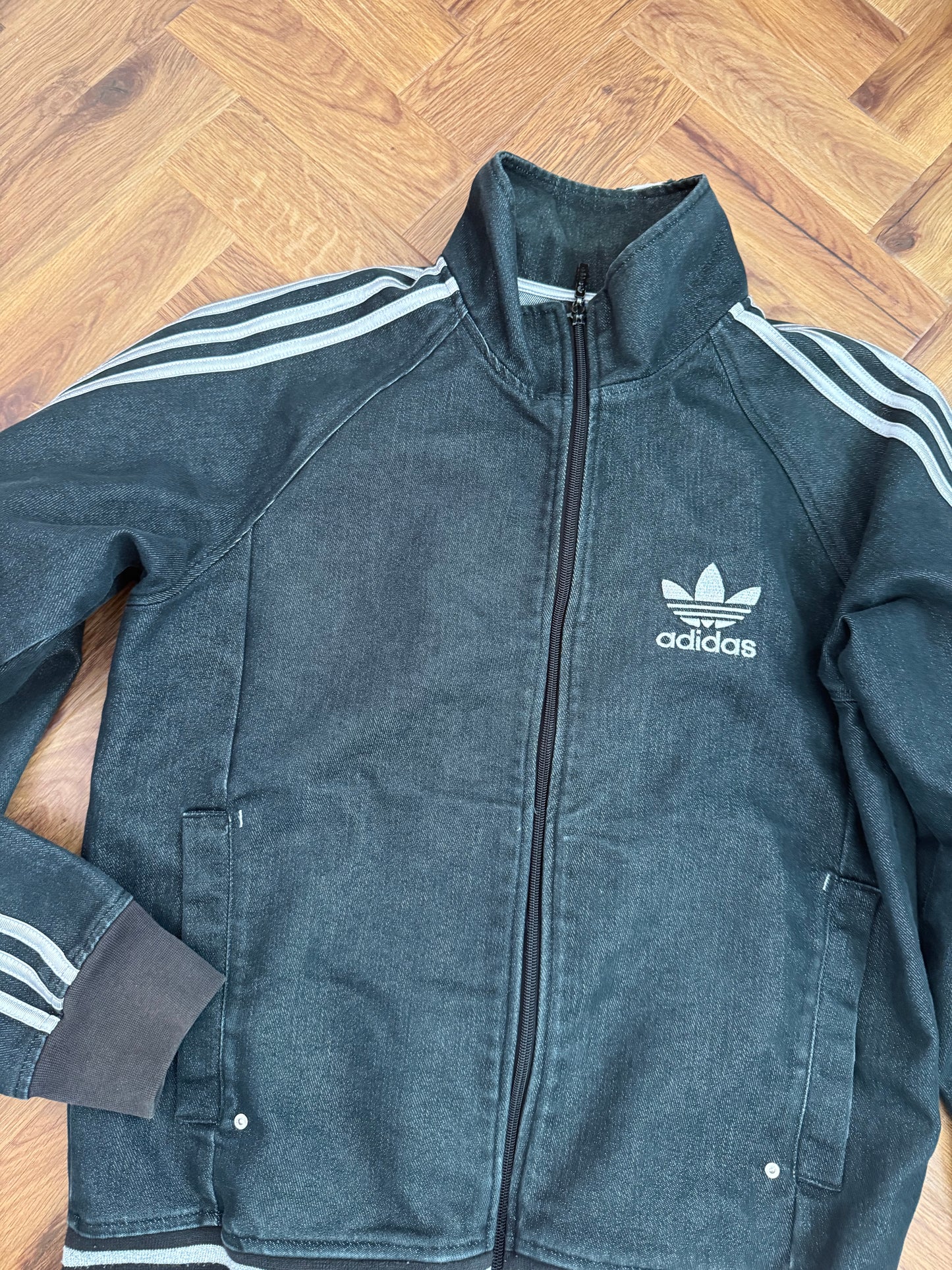 Adidas Denim Bomber Jacket (M)