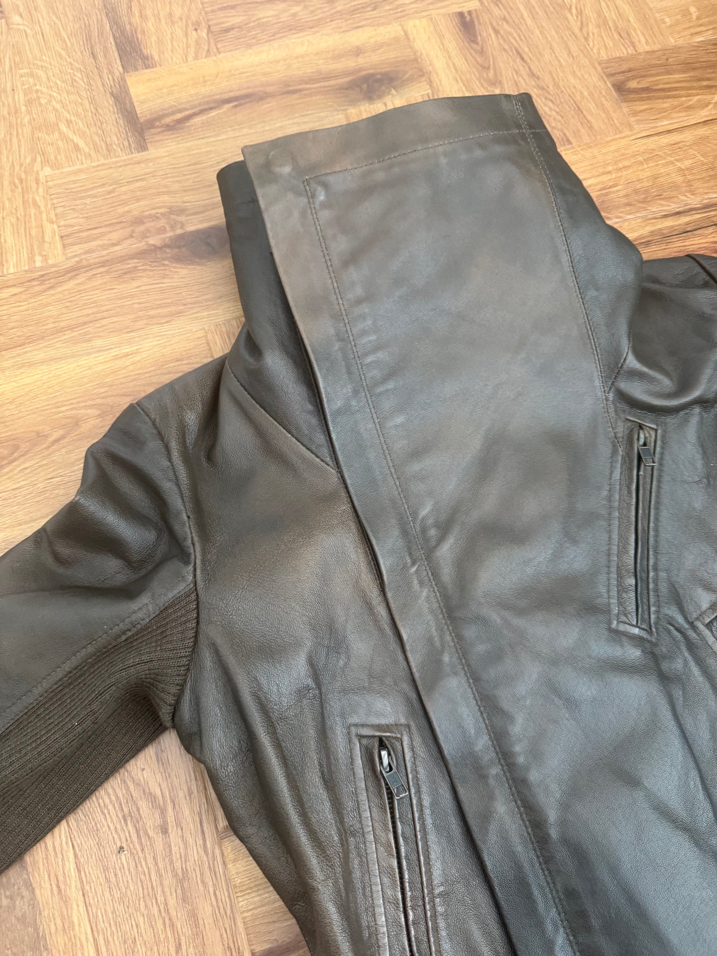Morgan De Toi Leather Asymmetric Jacket (S)