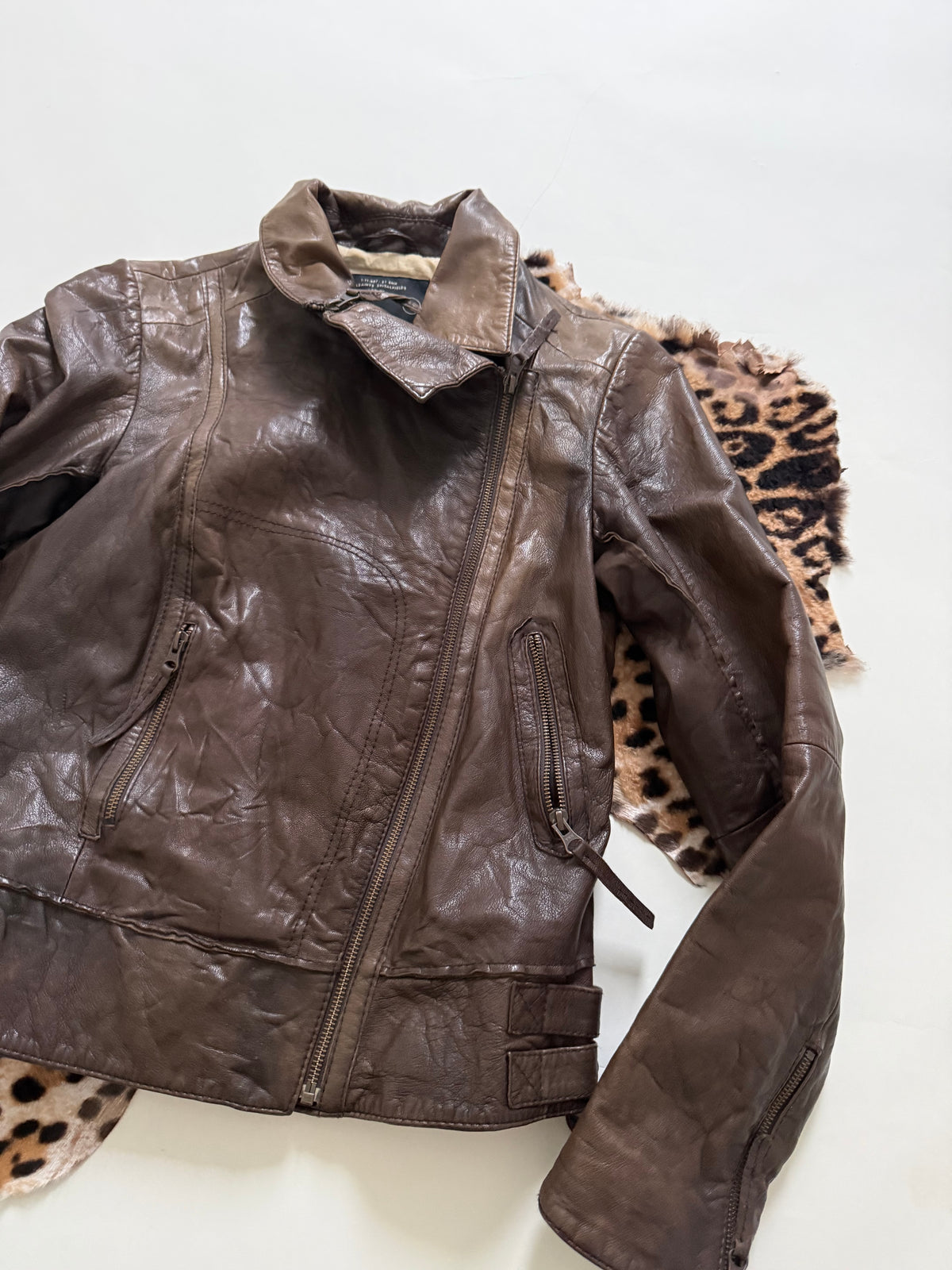 Vintage Allsaints Leather Jacket (UK12)