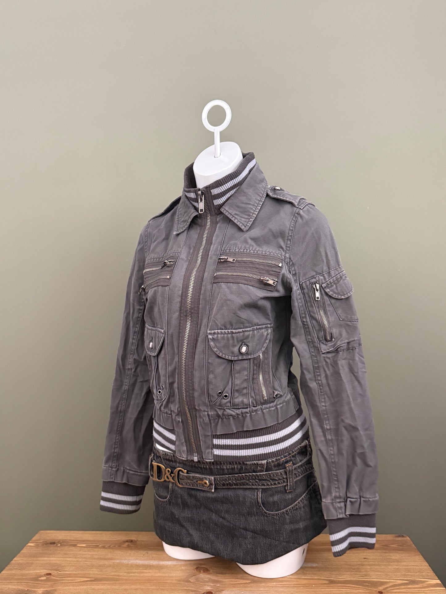 Y2K Cargo Jacket (UK12)