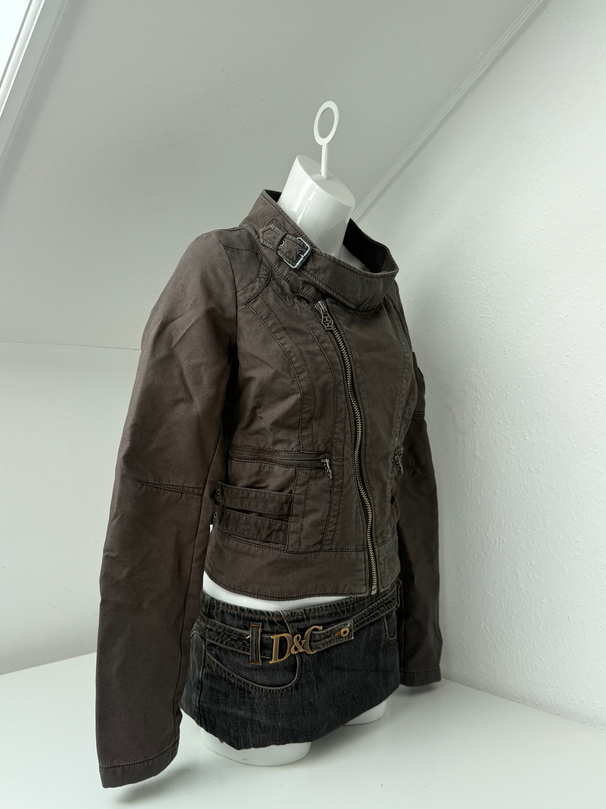 Diesel Cropped Utility Jacket (L)