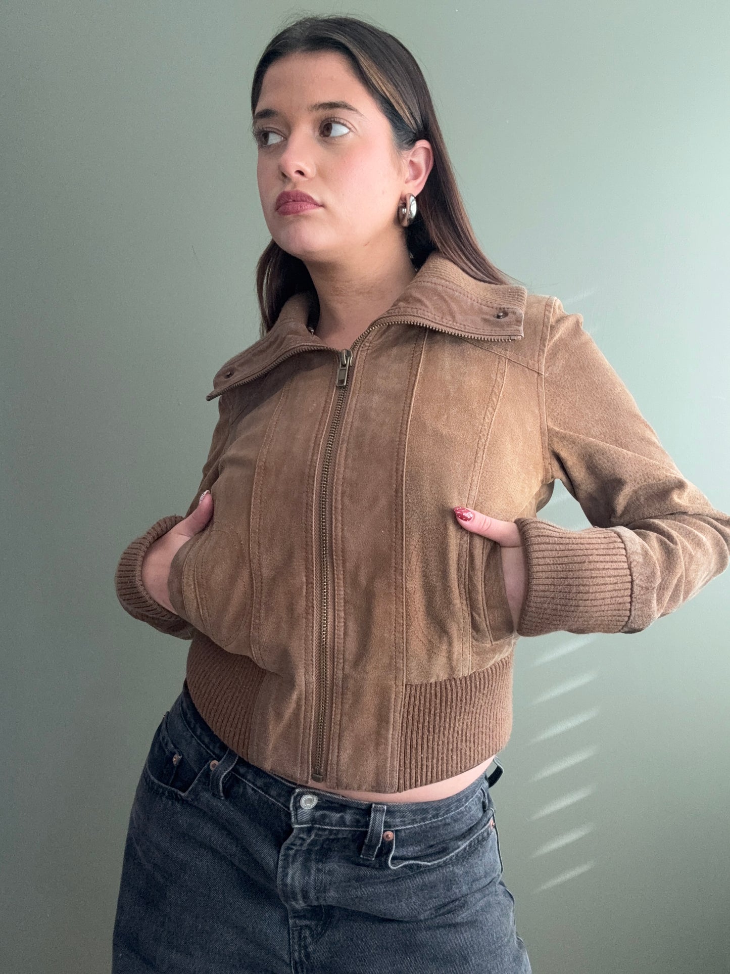 Fitted Leather Jacket (UK12)