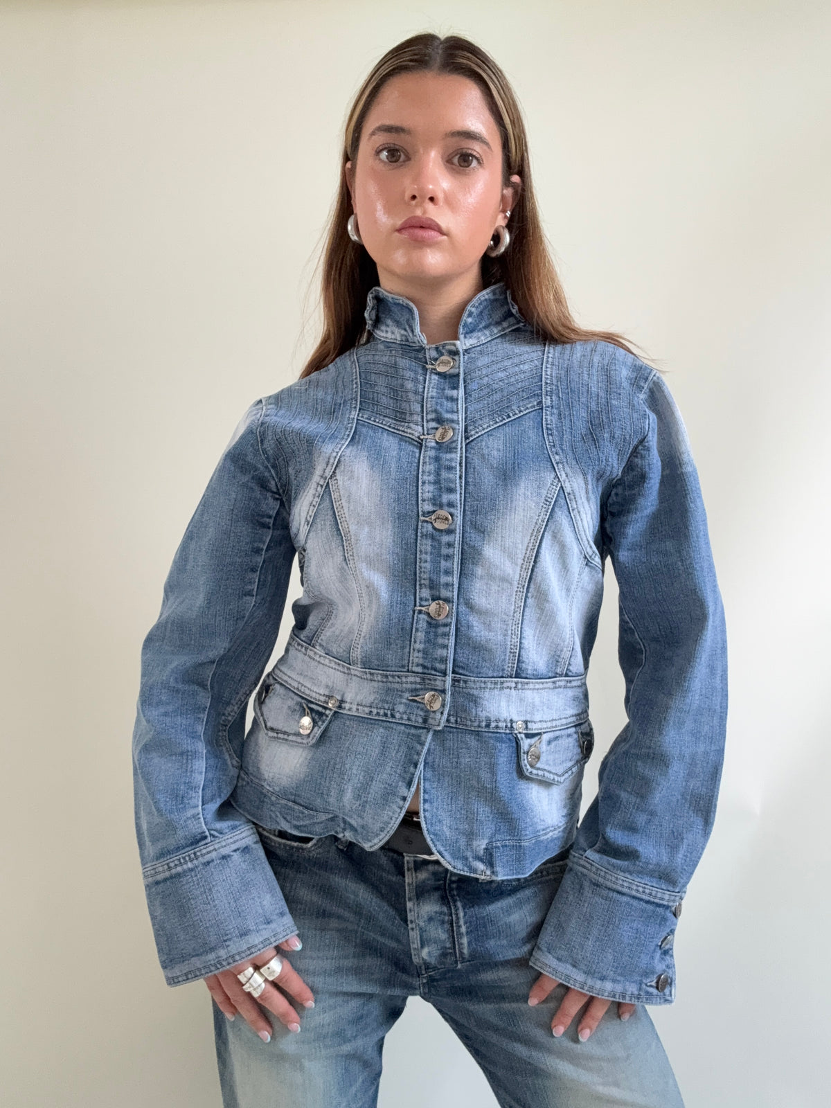 Denim Corset Jacket (L)