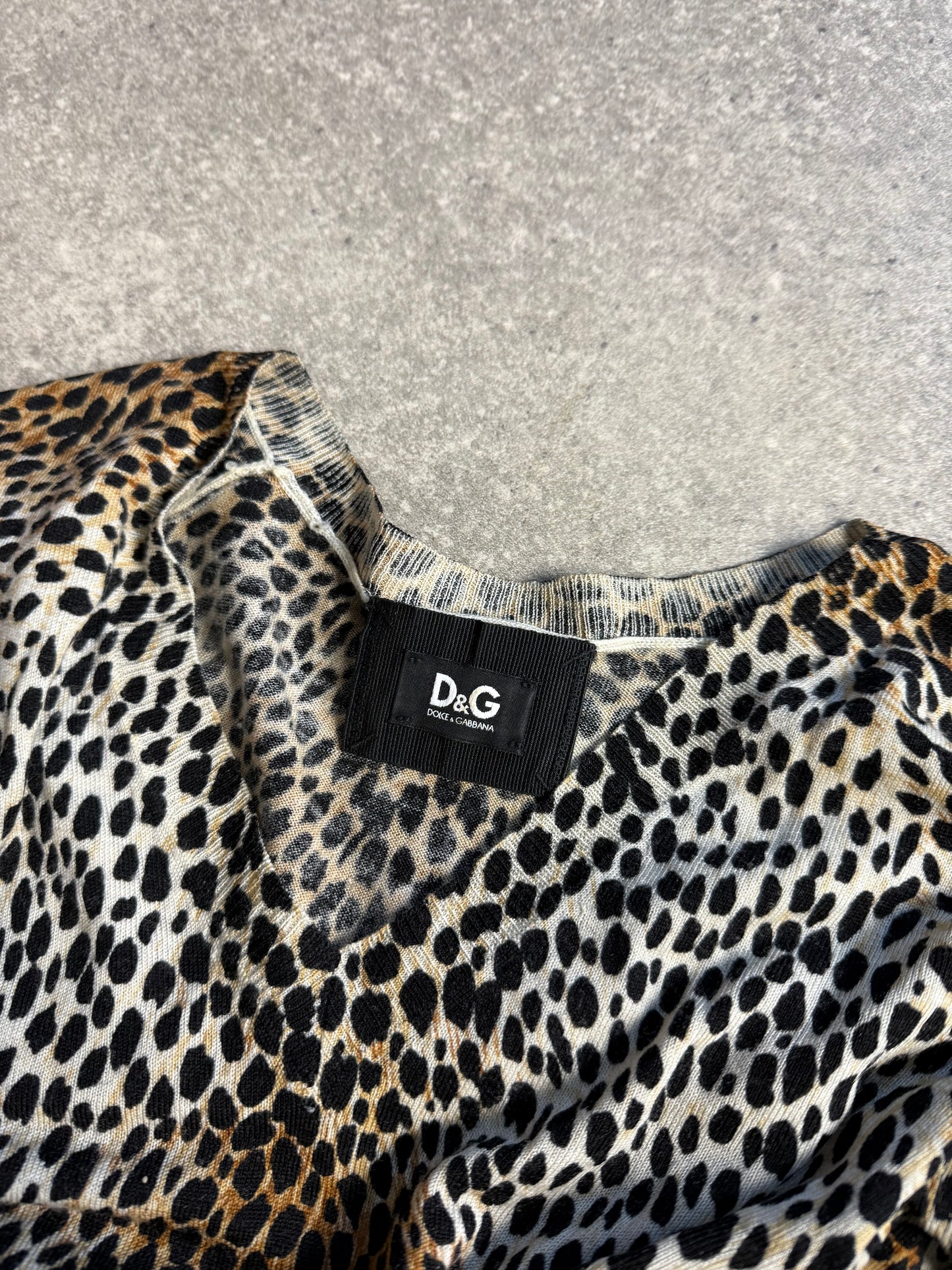Dolce and Gabbana Leopard Jumper (S)