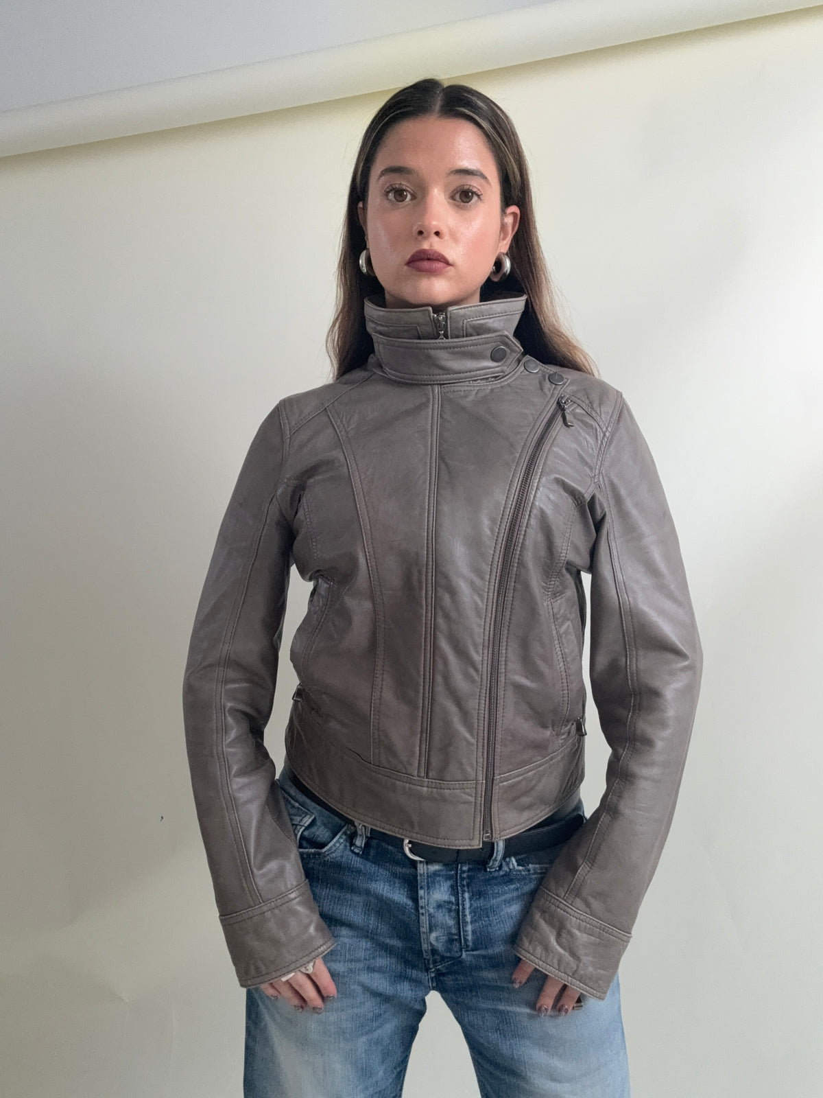 Ted Baker Leather Jacket (UK10)