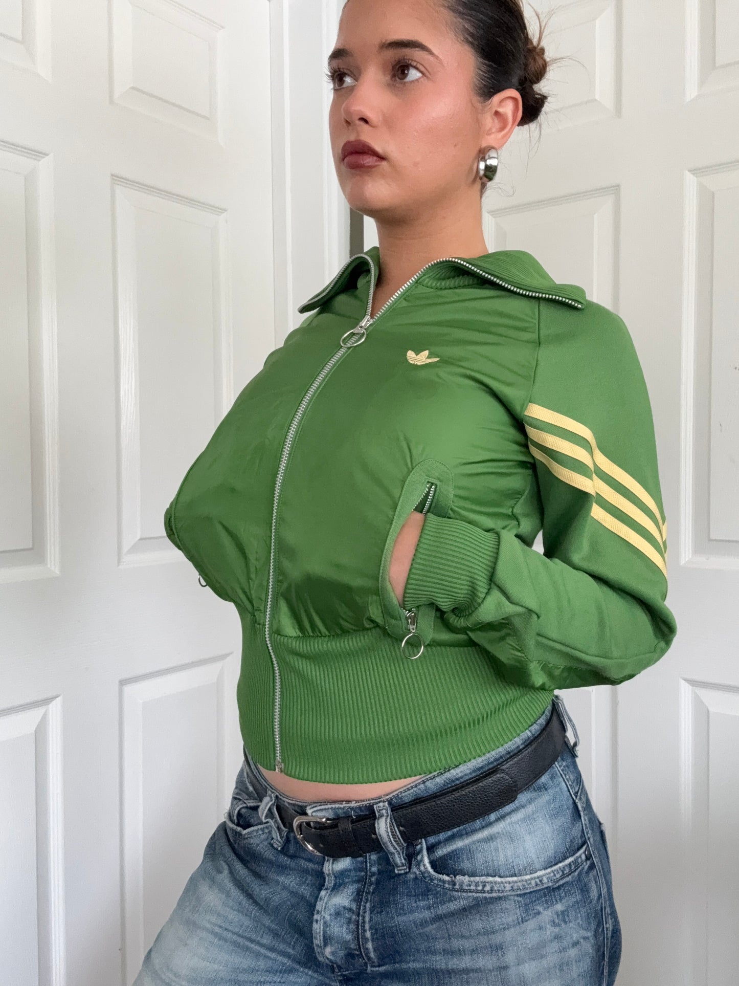 Adidas Green Bomber Jacket (UK10)