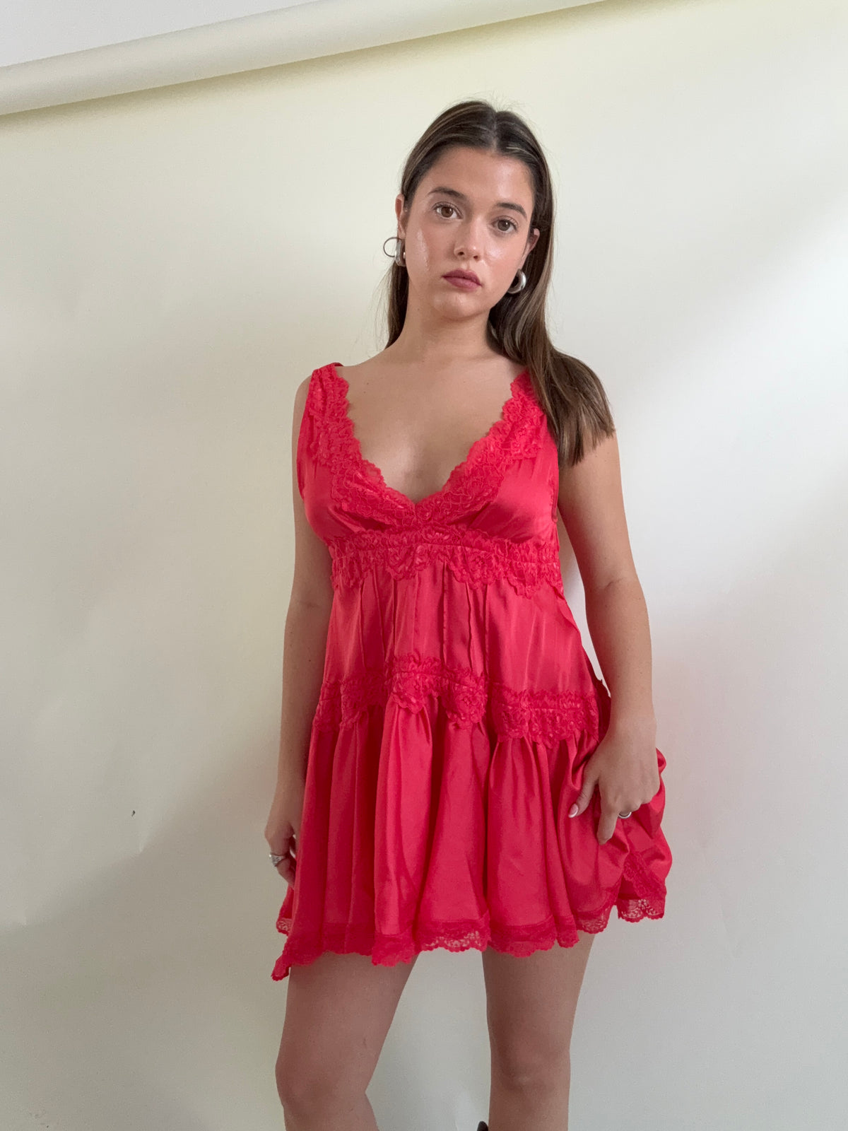 Free People Mini Slip Dress (XS)