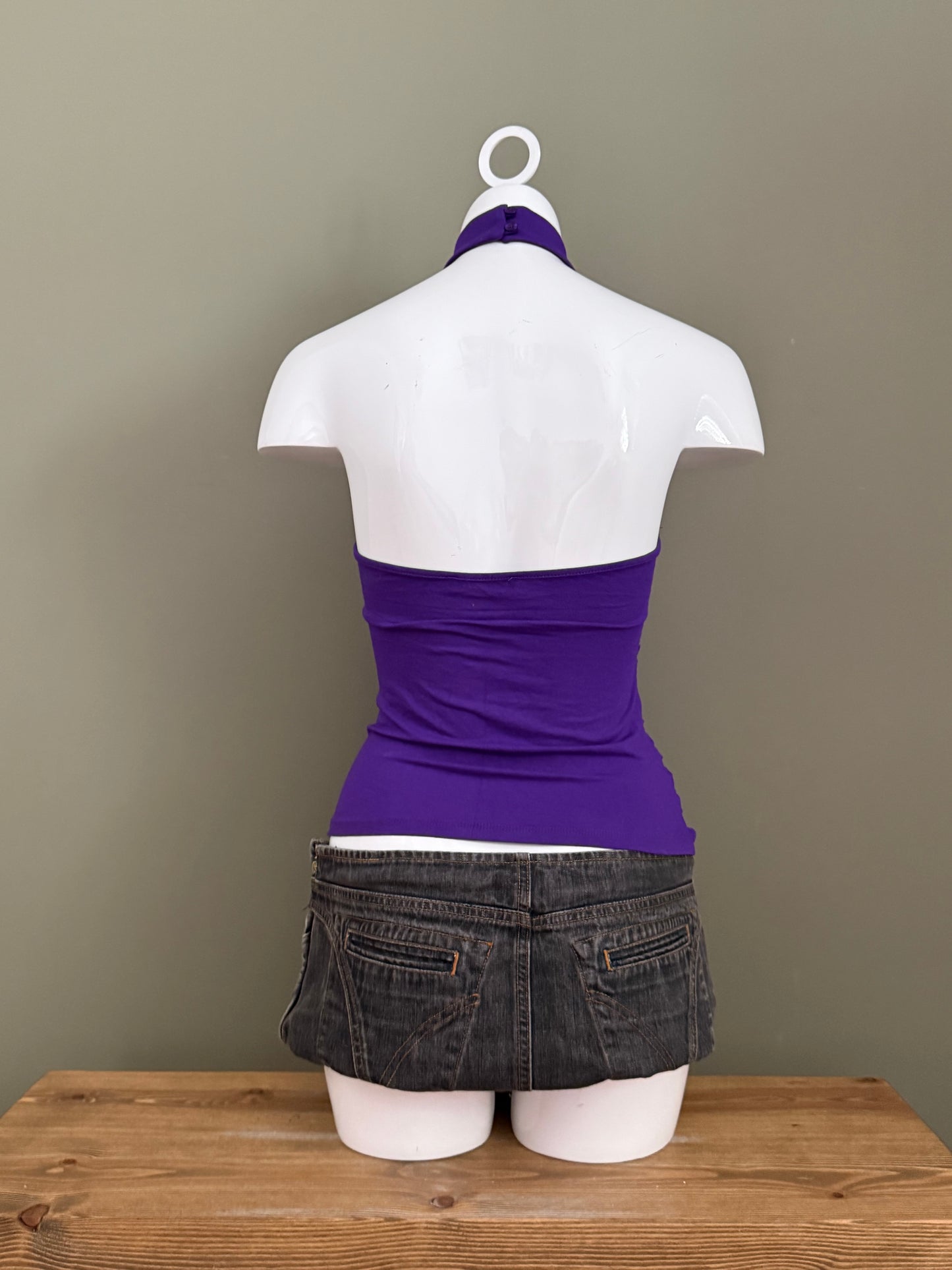 Morgan De Toi Purple Halterneck Top (S)