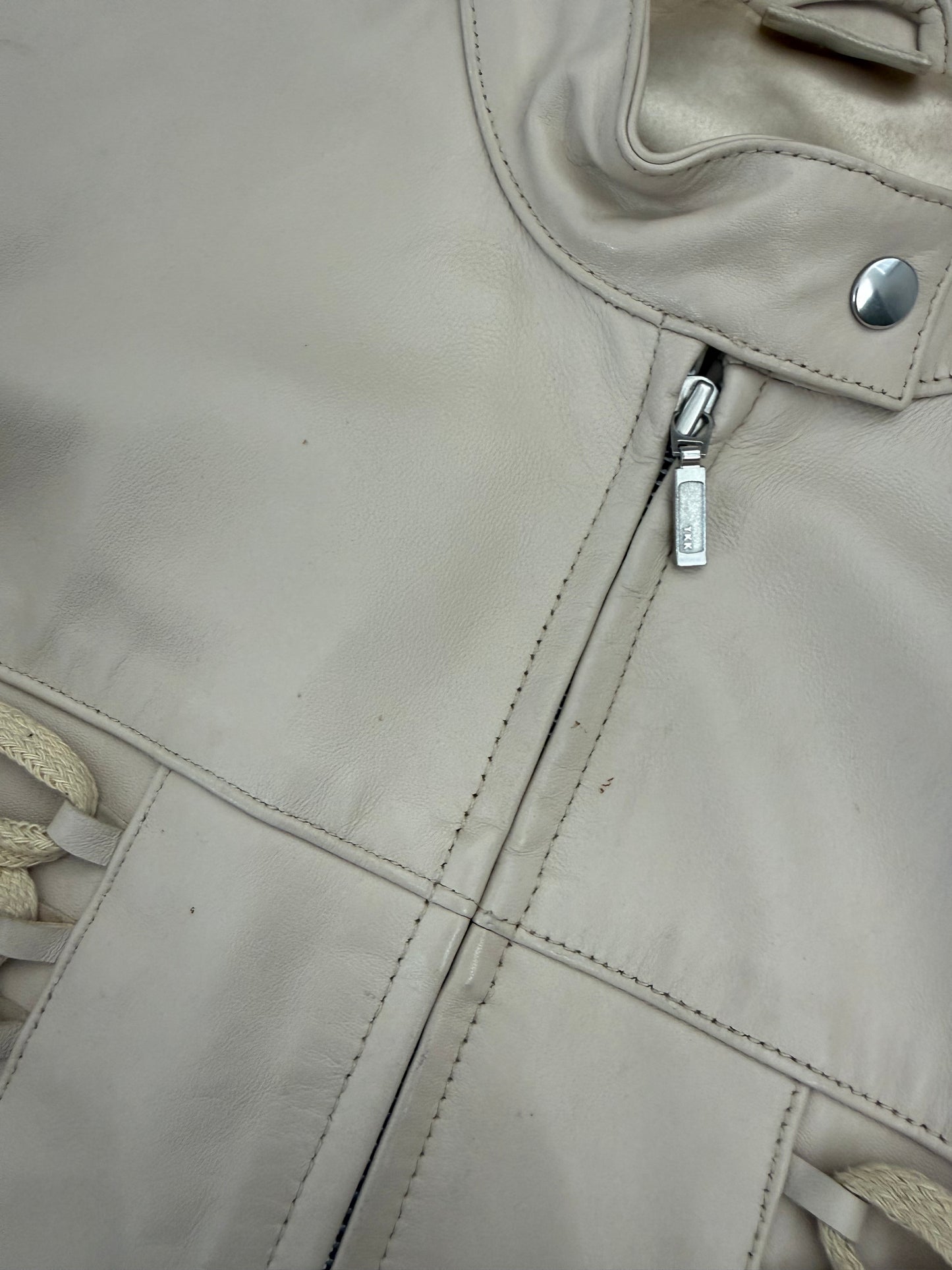 Leather Corset Style Jacket (UK10)