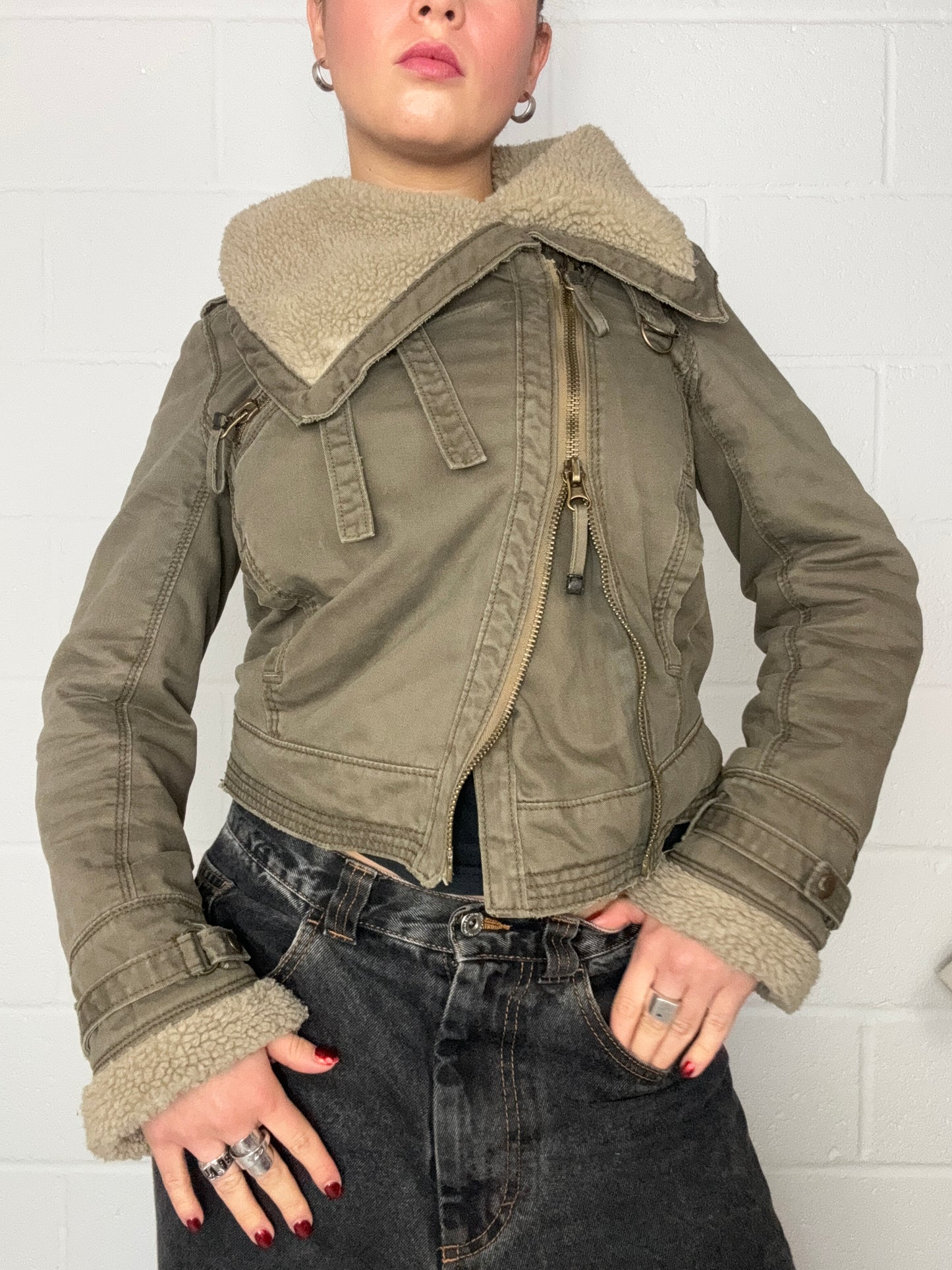 French Connection Khaki Jacket (UK10)