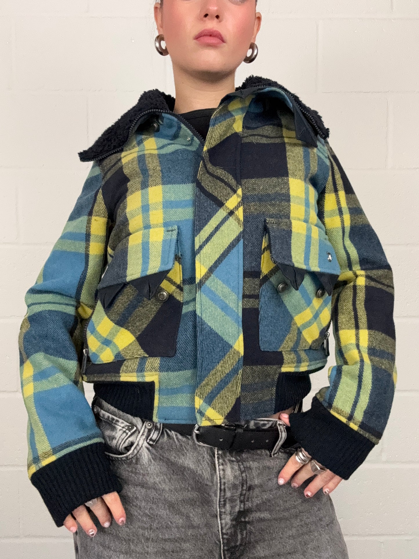 Diesel Tartan Wool Jacket (XS)