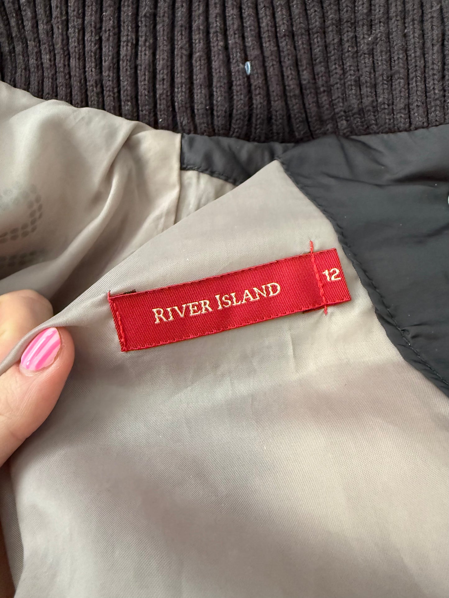 Y2K Brown Puffer Jacket (UK12)