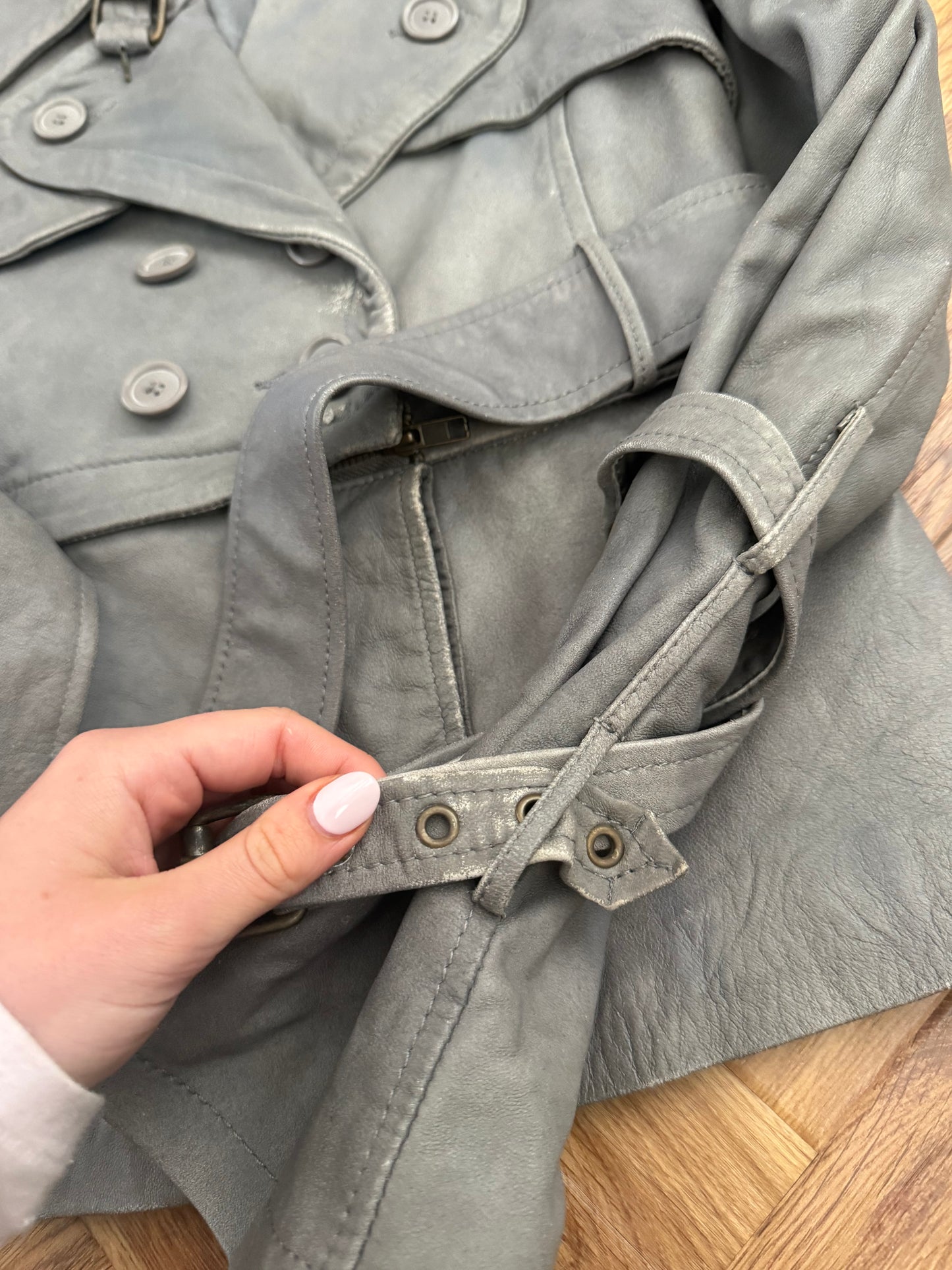 Allsaints 2 in 1 Leather Jacket (UK10)
