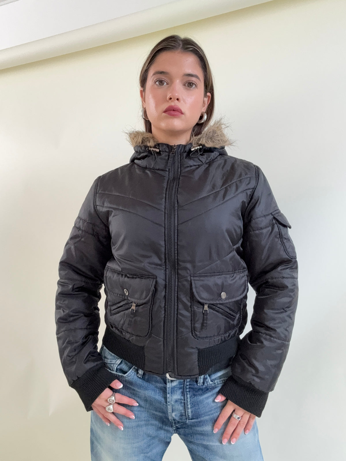 Y2K Puffer Jacket (M)