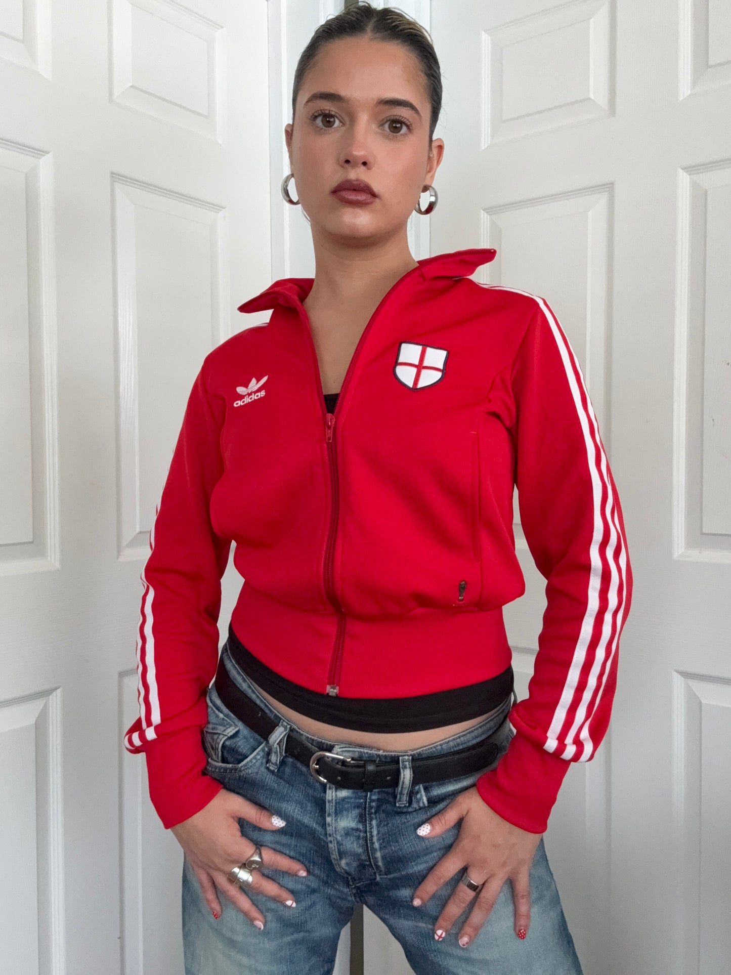 Adidas England Zip Tracksuit Top (S)