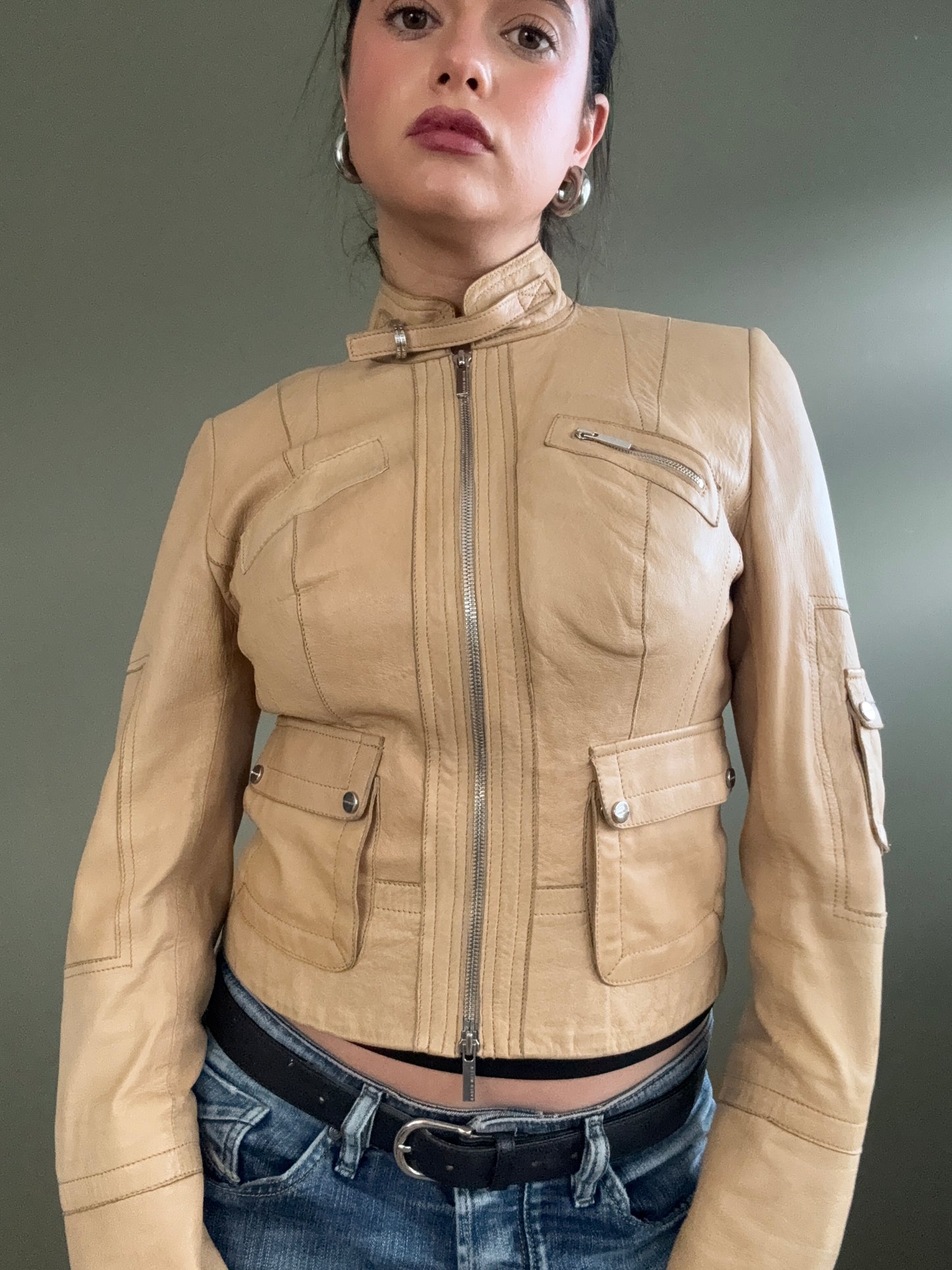 Karen Millen Leather Jacket (UK8)