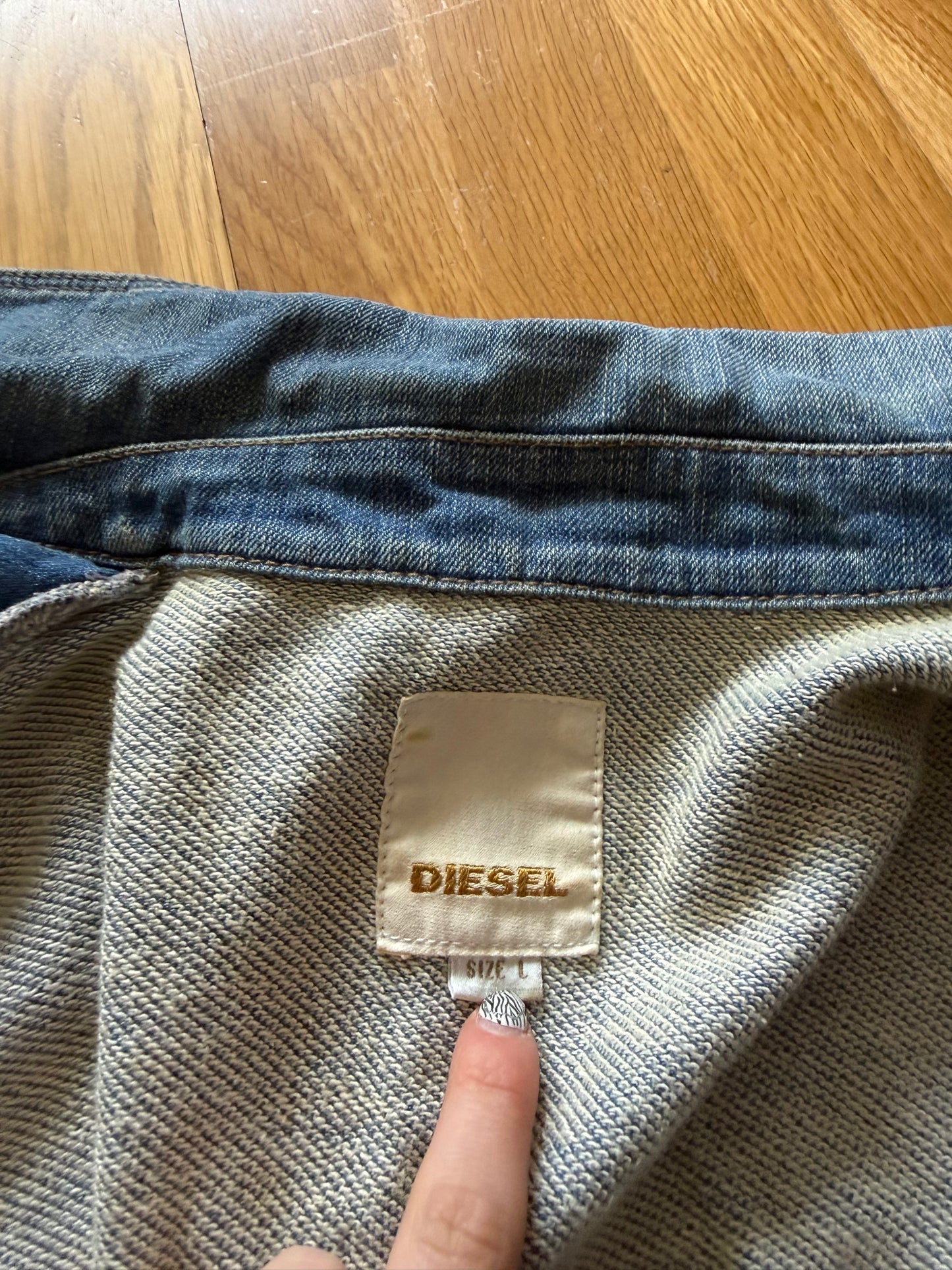 Diesel Denim Biker Jacket (L)