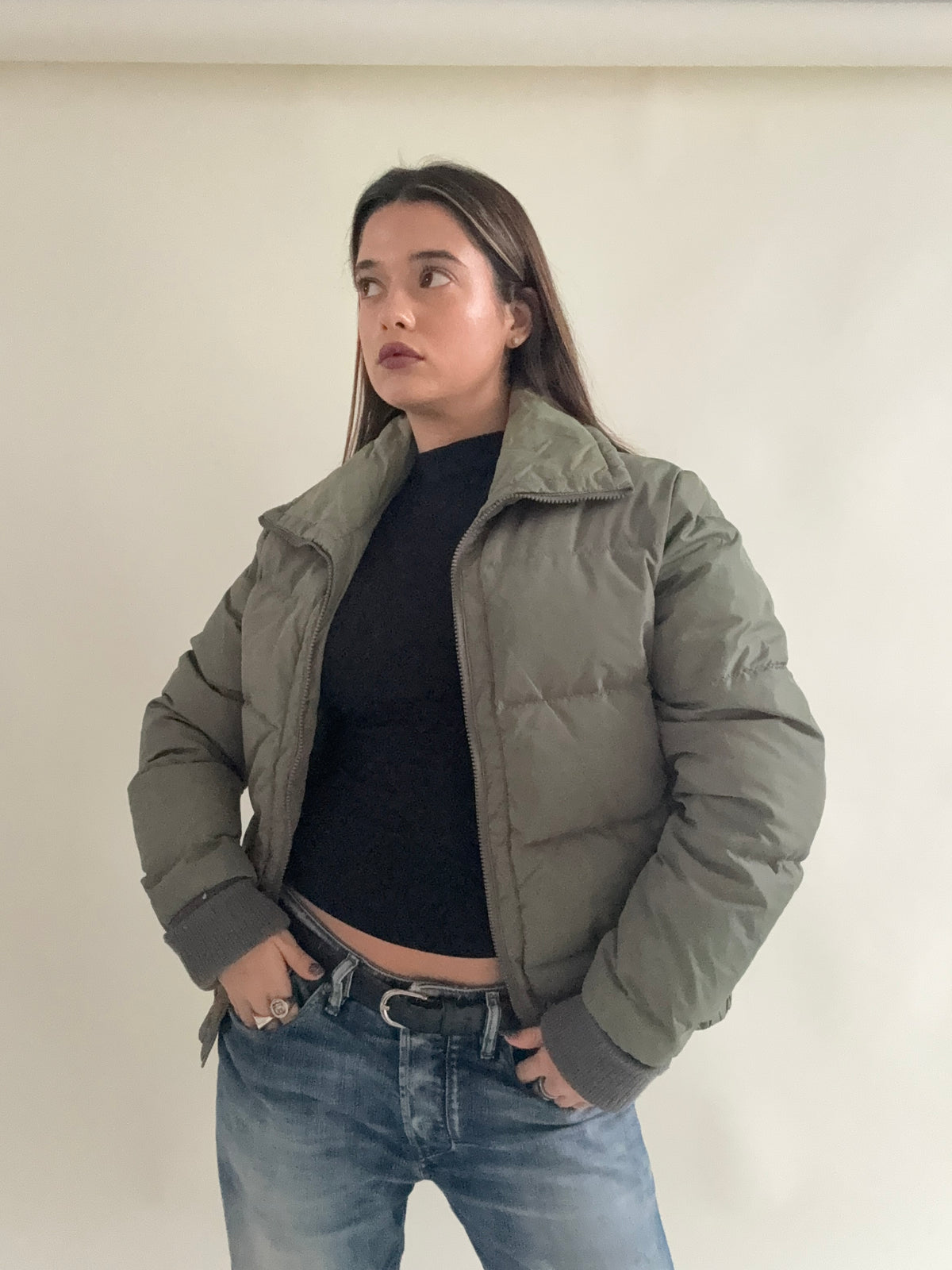Calvin Klein Khaki Puffer (L)