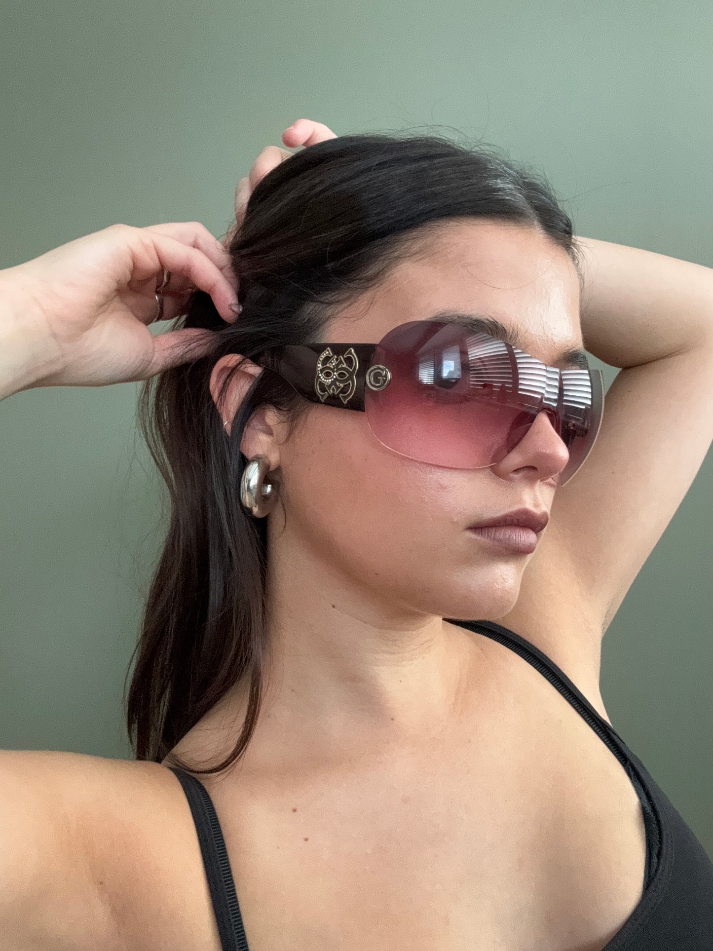 Guess Pink Shield Sunglasses