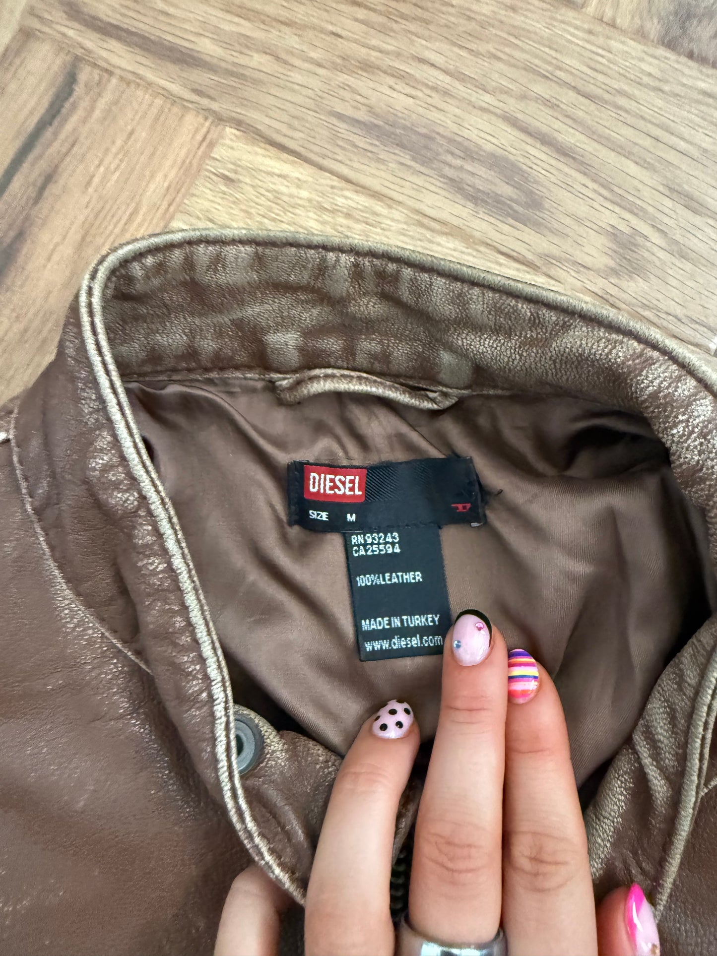 Diesel Leather Biker Jacket (M)