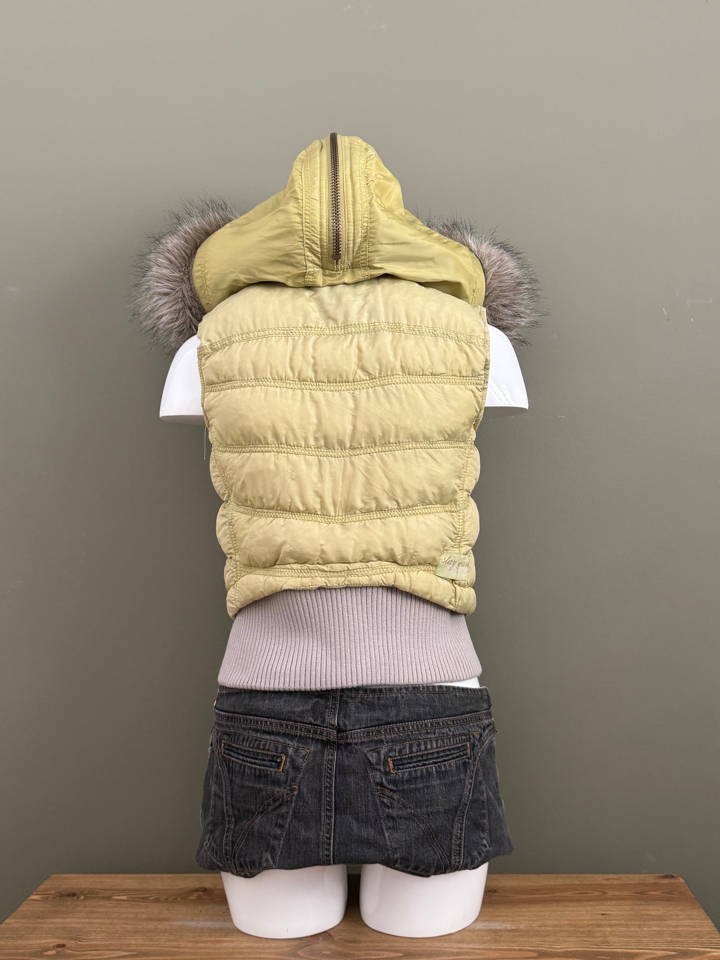 Y2K Lime Green Gilet (UK10)