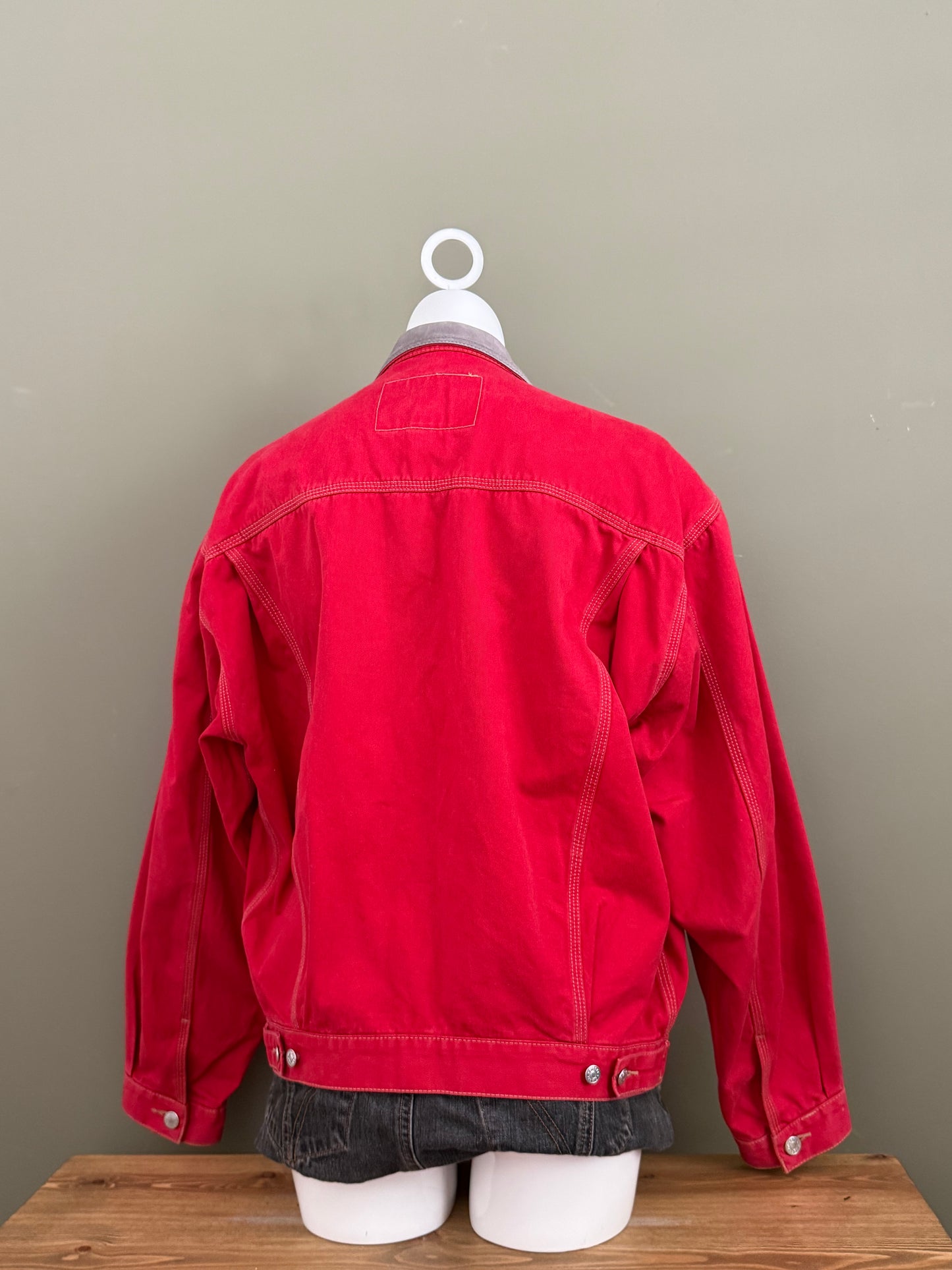 Diesel Red Trucker Jacket (M)
