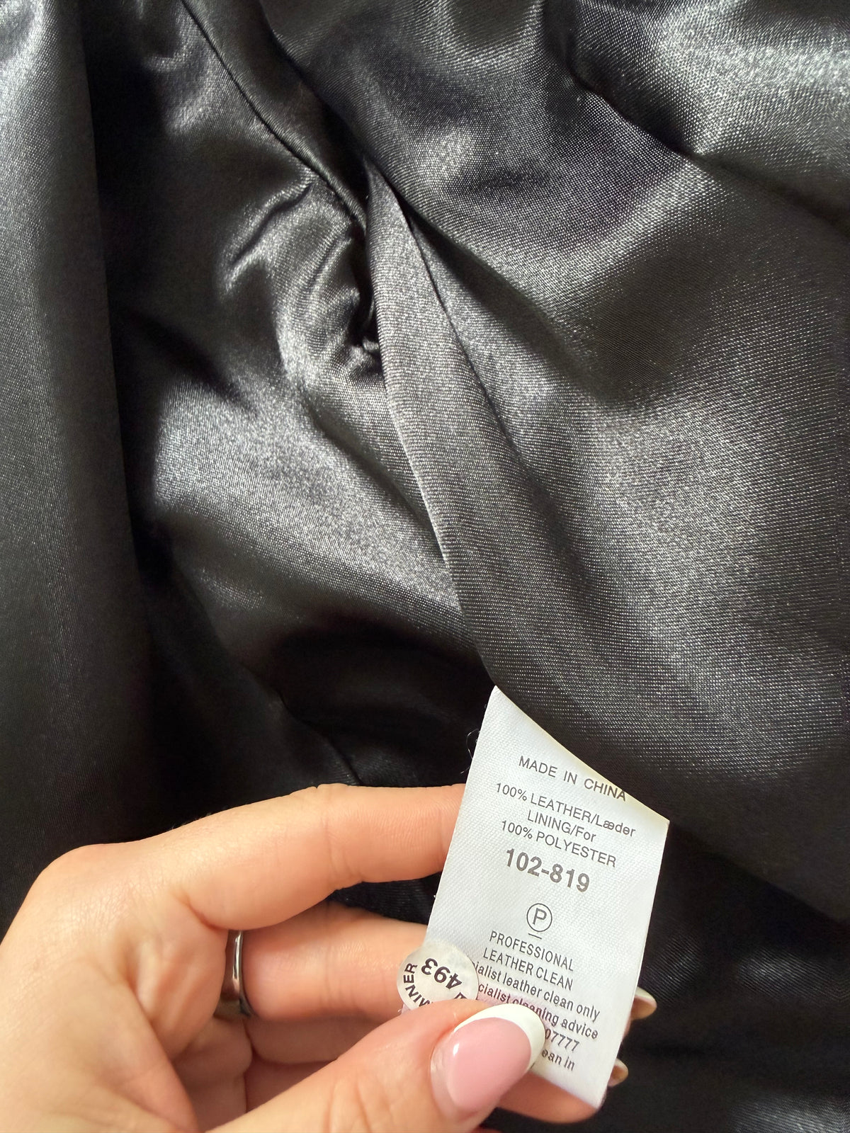Vintage Fitted Leather Buckle Jacket (UK12)