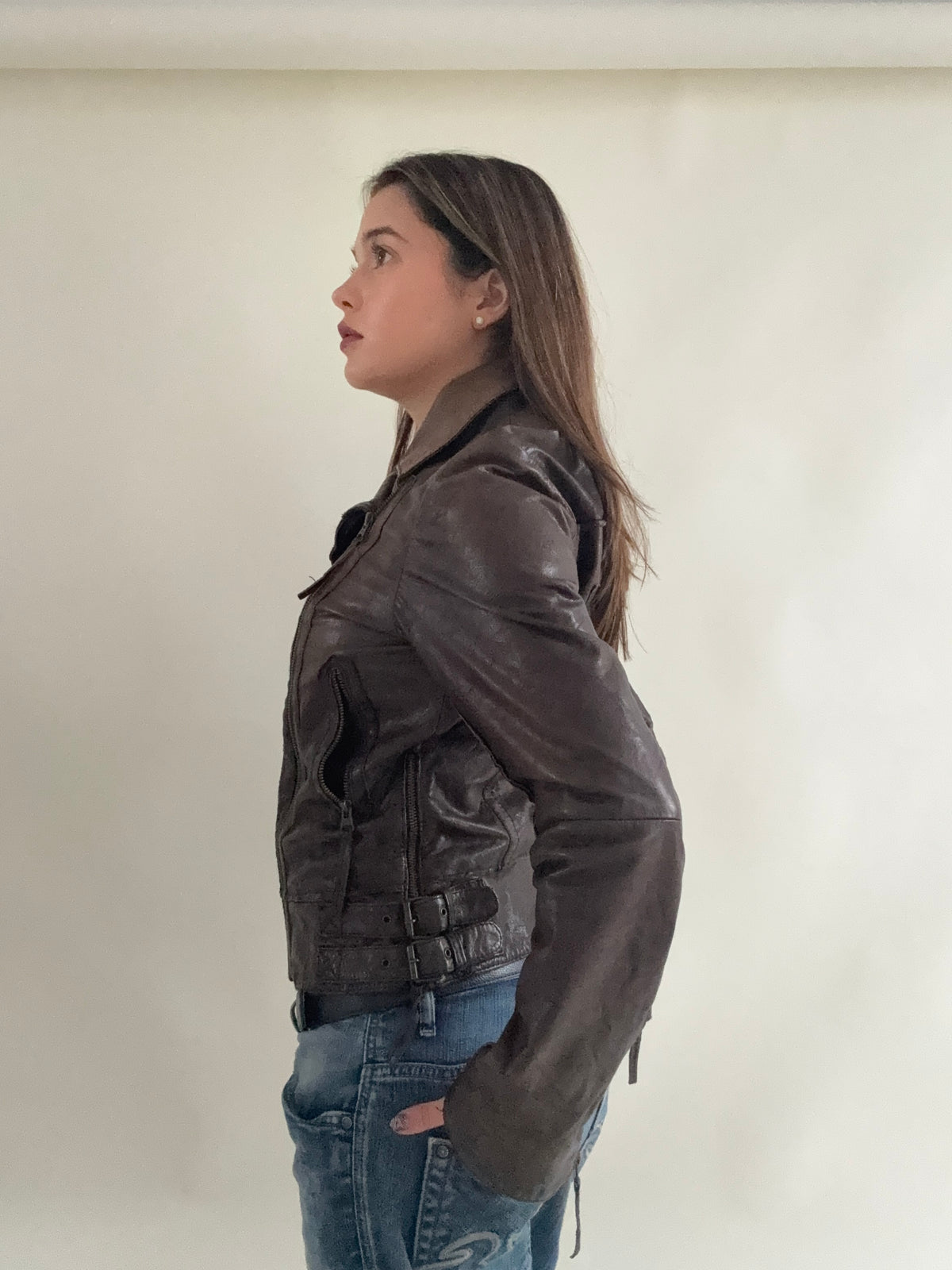 Vintage Allsaints Leather Jacket (UK12)