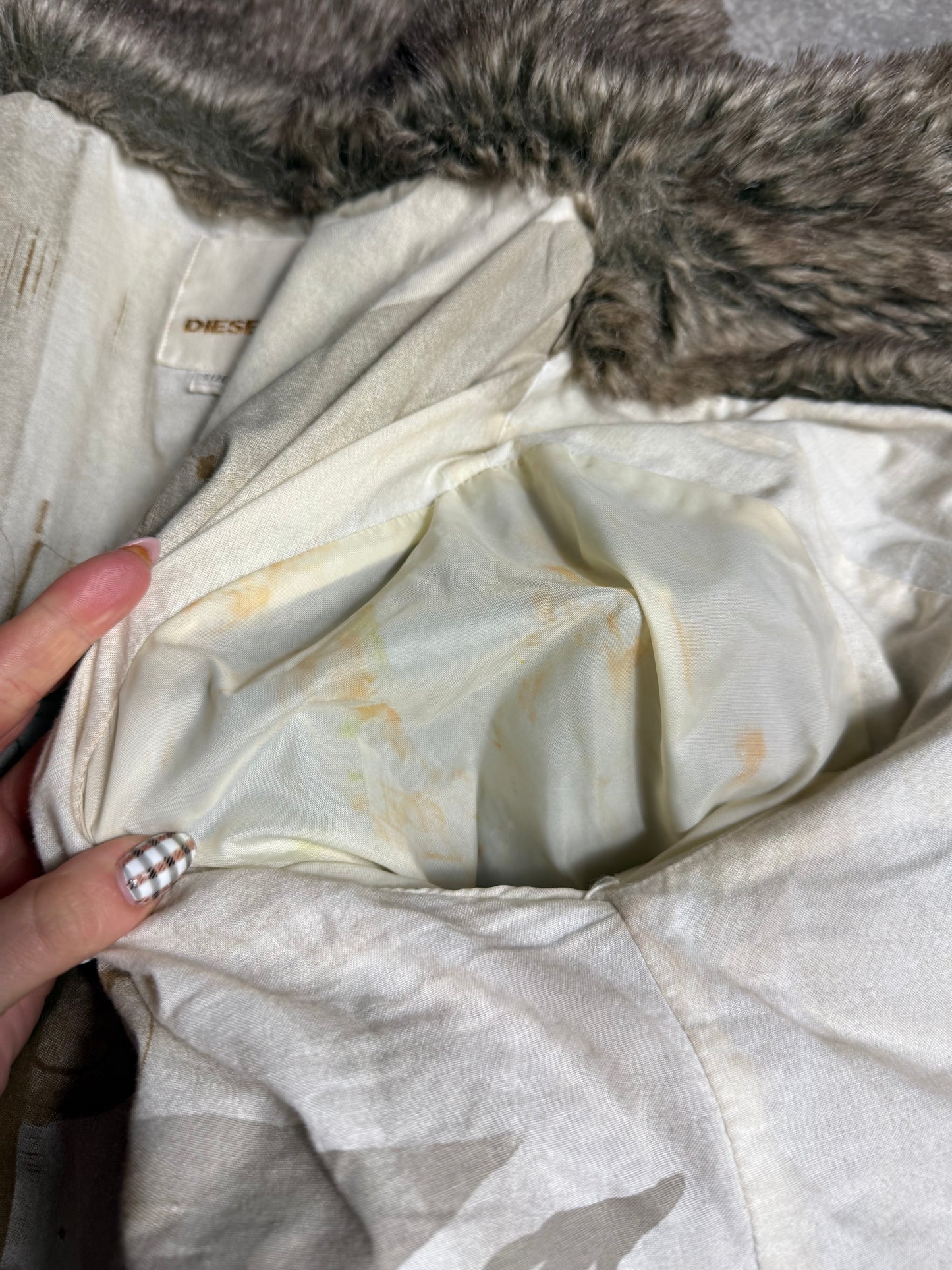 Diesel Faux Fur Jacket (S)