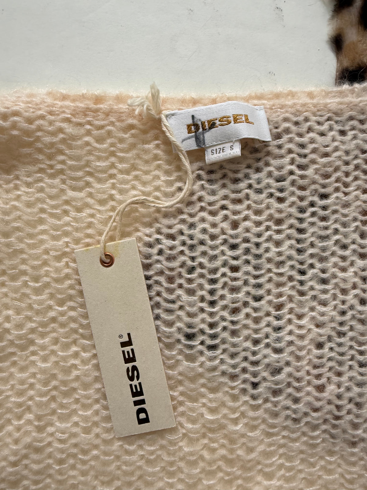 Diesel Mohair Knit Cropped Cardigan (S)