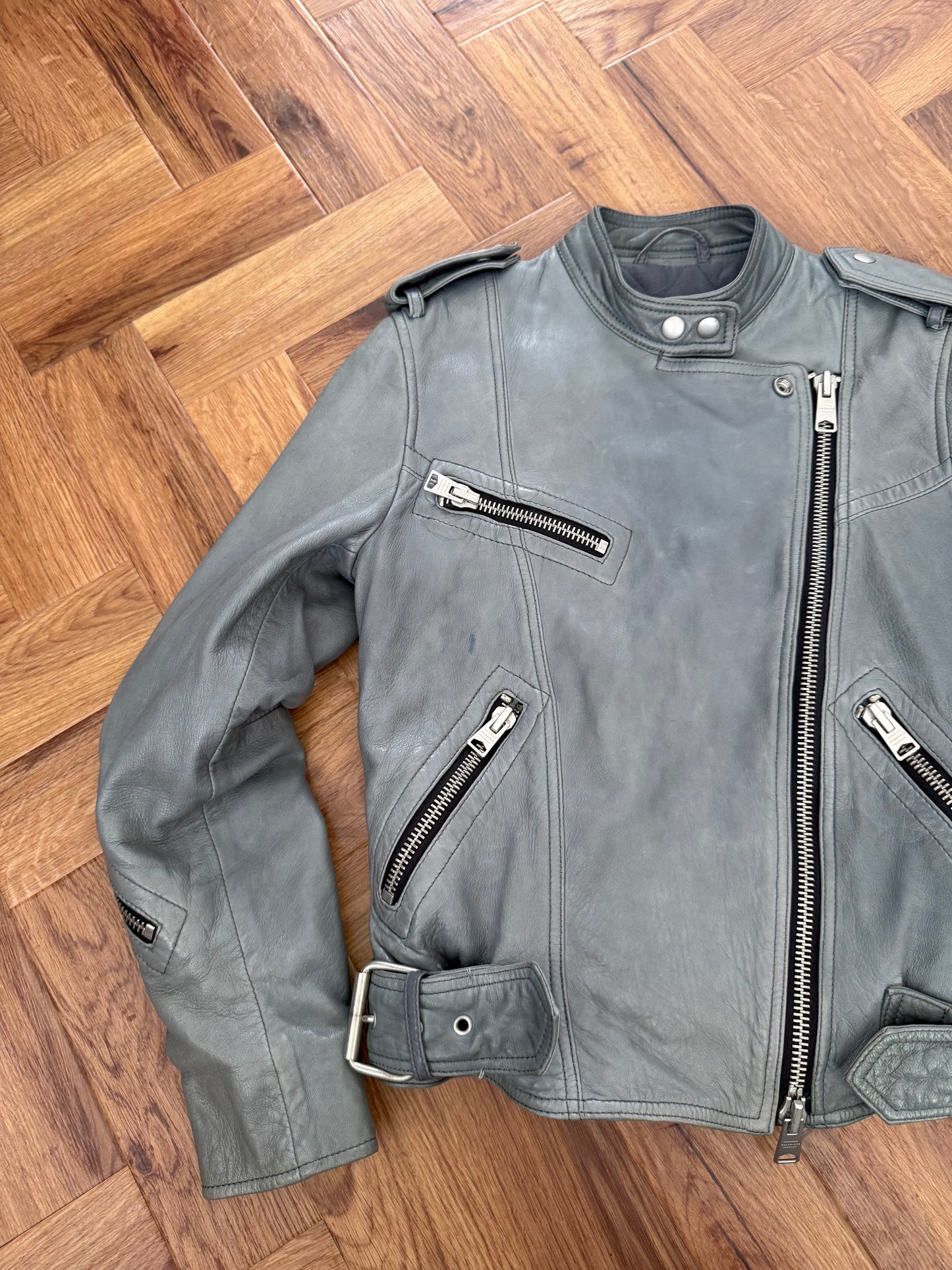 Allsaints Leather Biker Jacket (UK6)