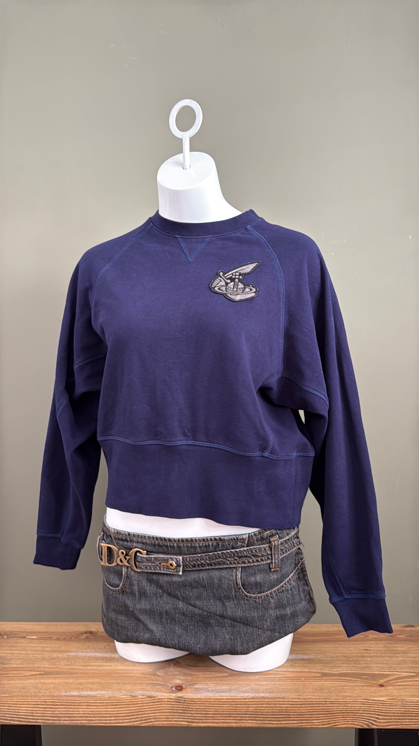 Navy Vivienne Westwood Sweatshirt (S)