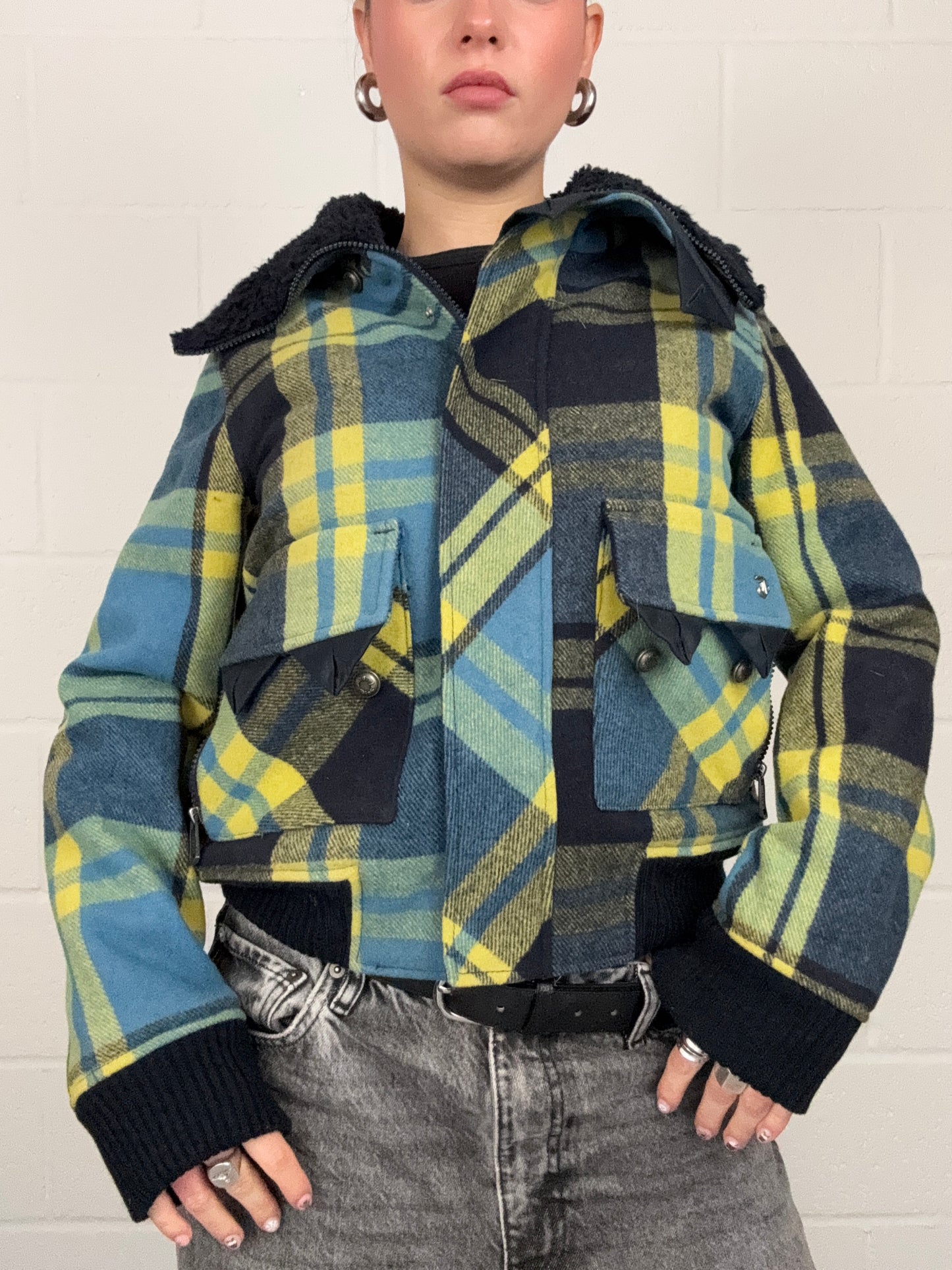 Diesel Tartan Wool Jacket (XS)