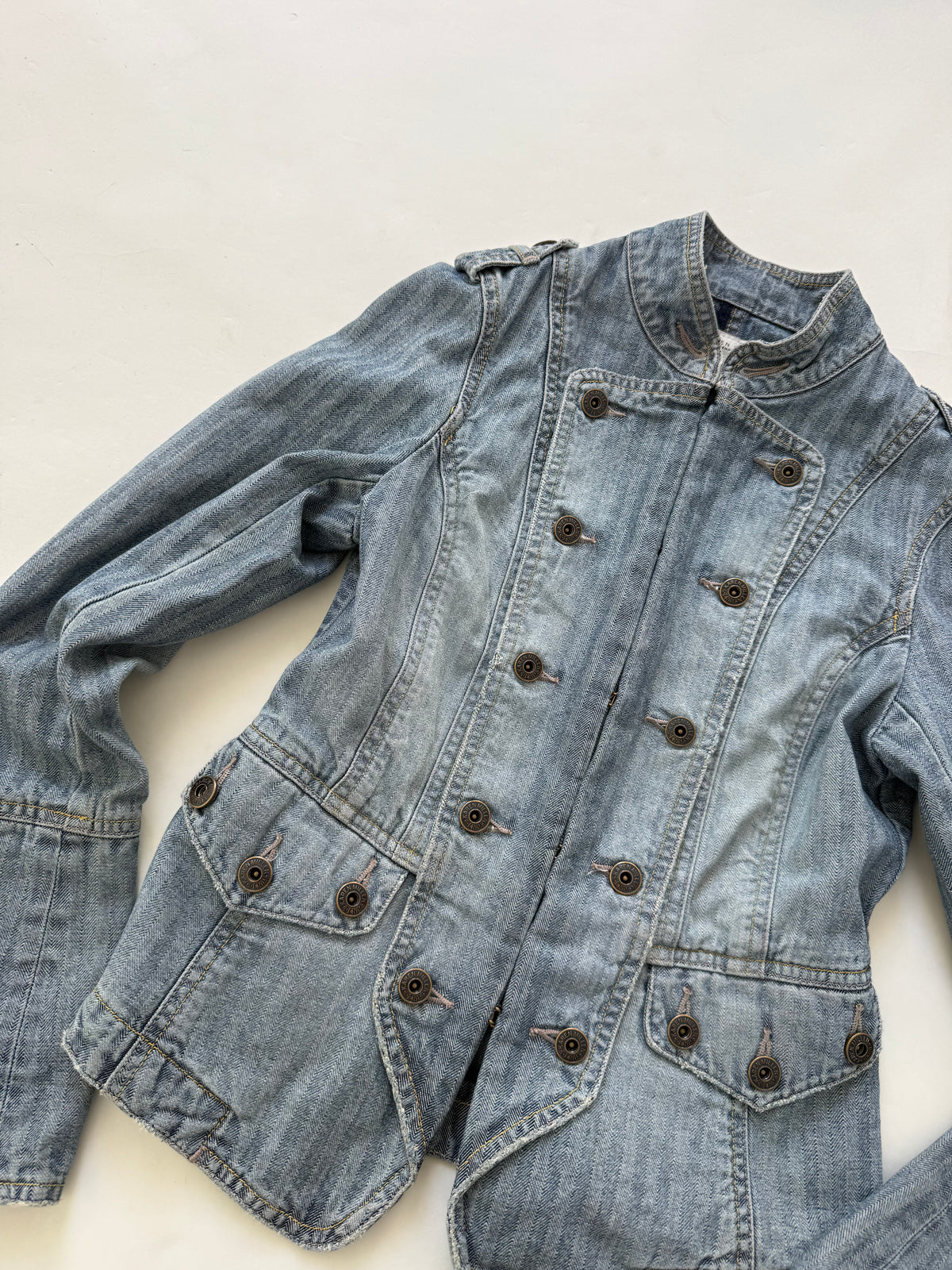 Karen Millen Denim Military Jacket (UK12)