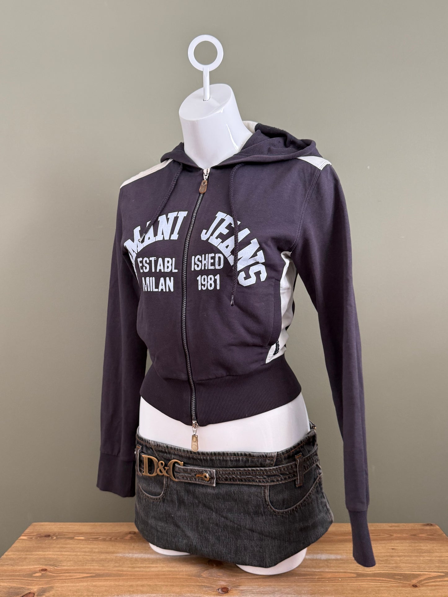 Armani Zip Hoodie (UK8)