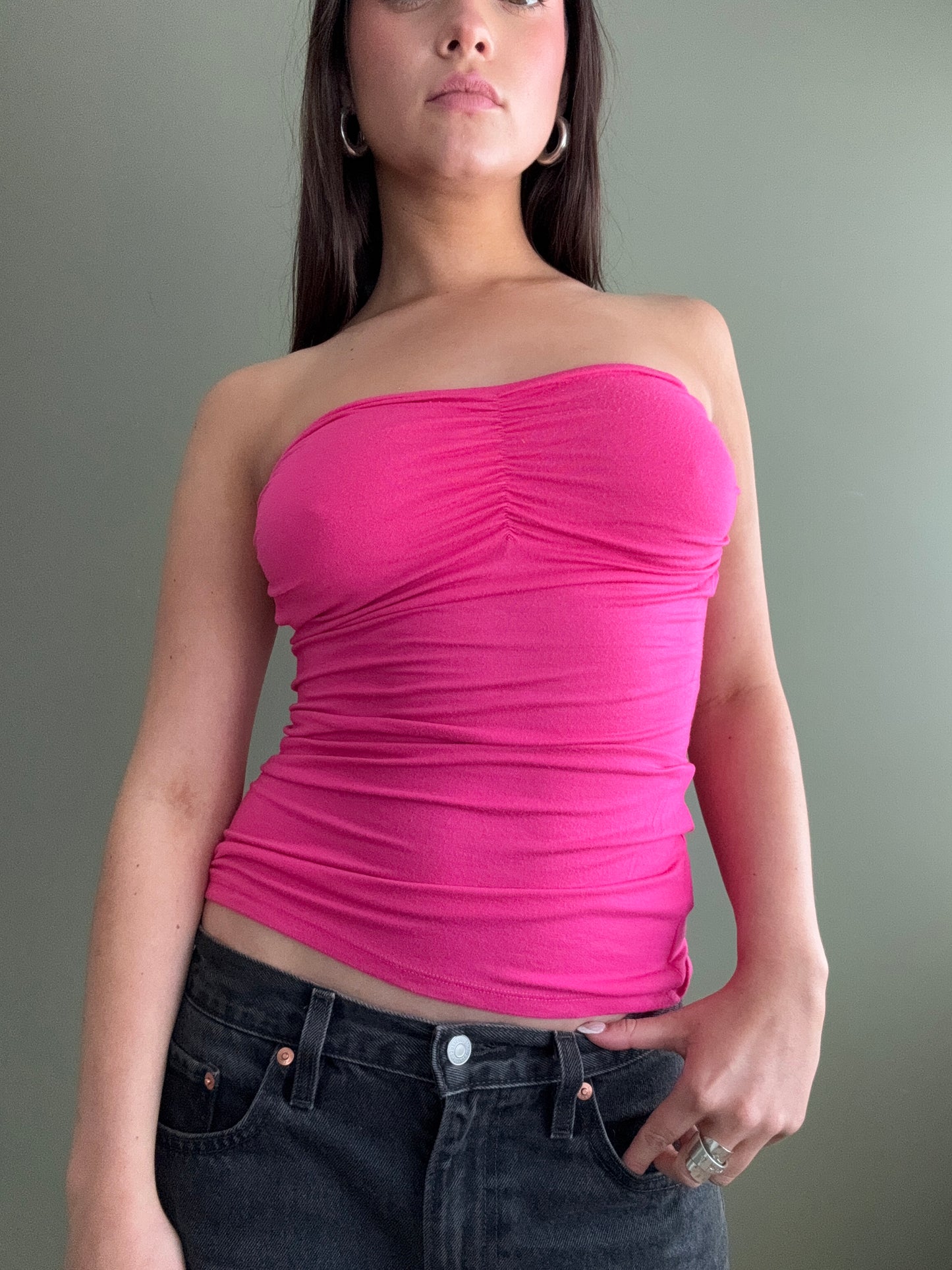 Pink Jane Norman Bandeau Top (UK10)
