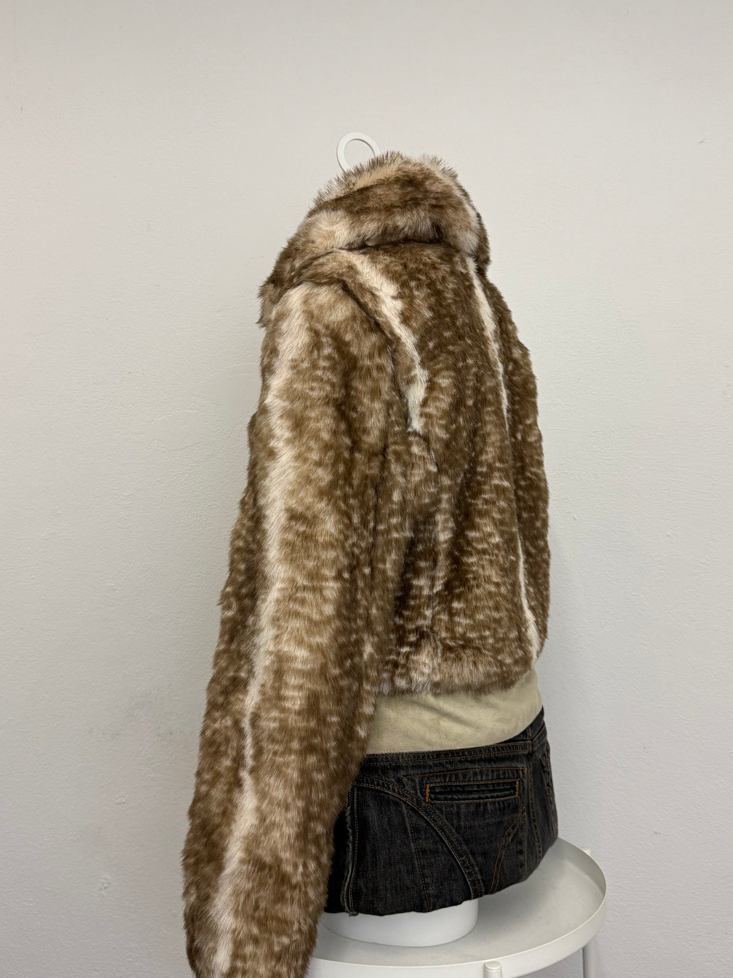 Morgan De Toi Faux Fur Bomber Jacket (M)