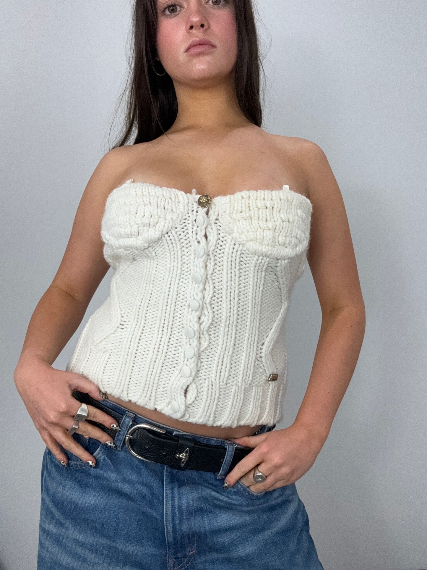 Miss Sixty Wool Corset Top