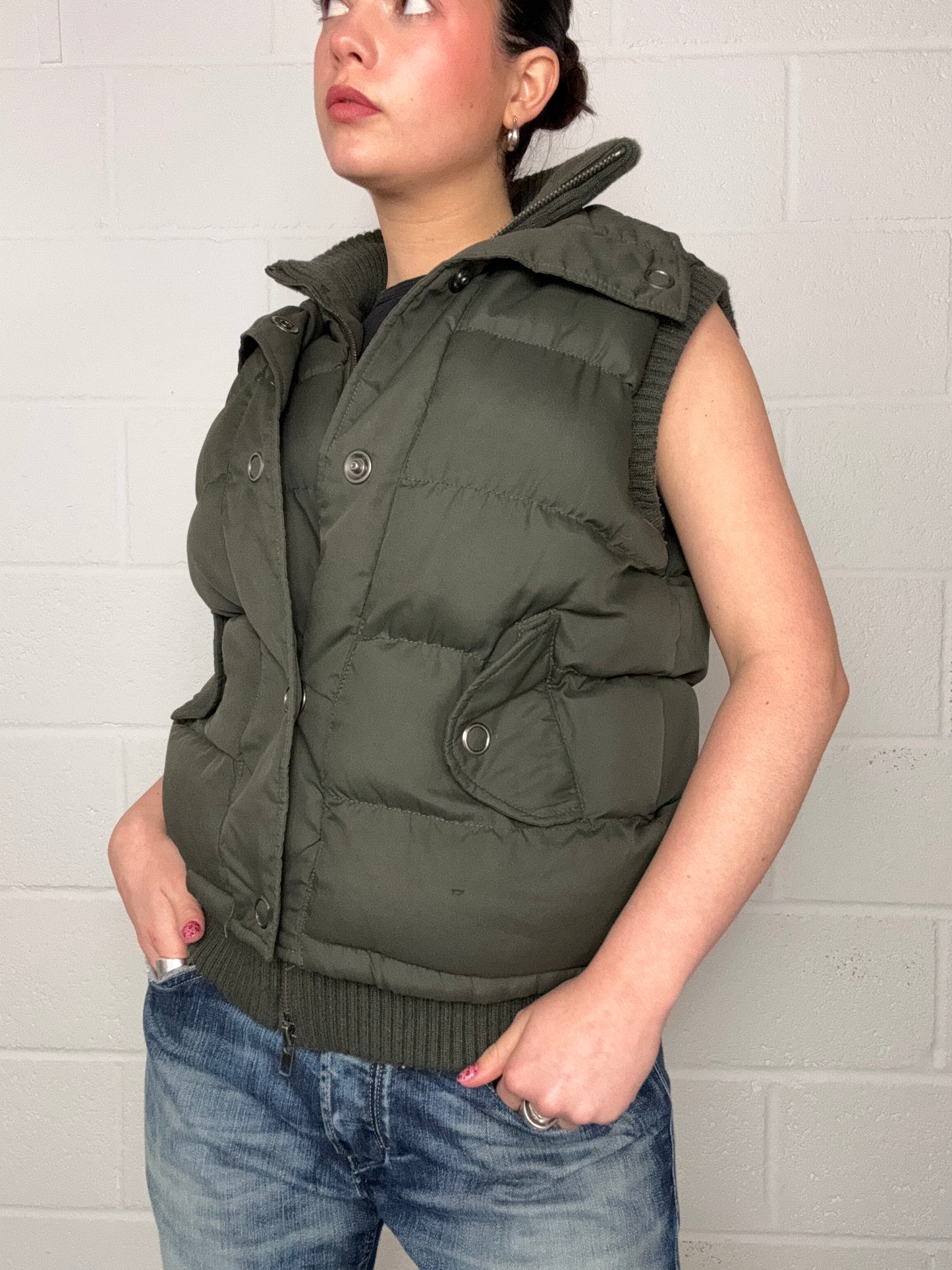 Y2K Puffer Gilet (M)