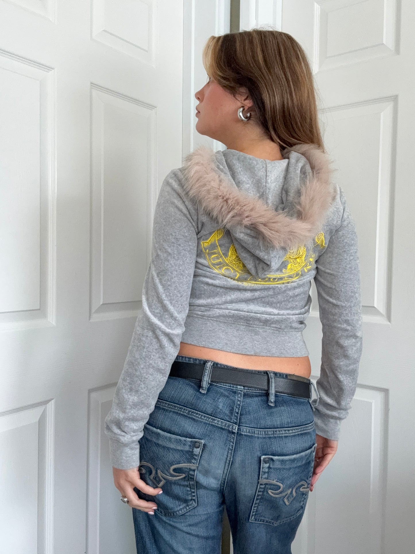 Juicy Couture Velour Zip Hoodie (M)